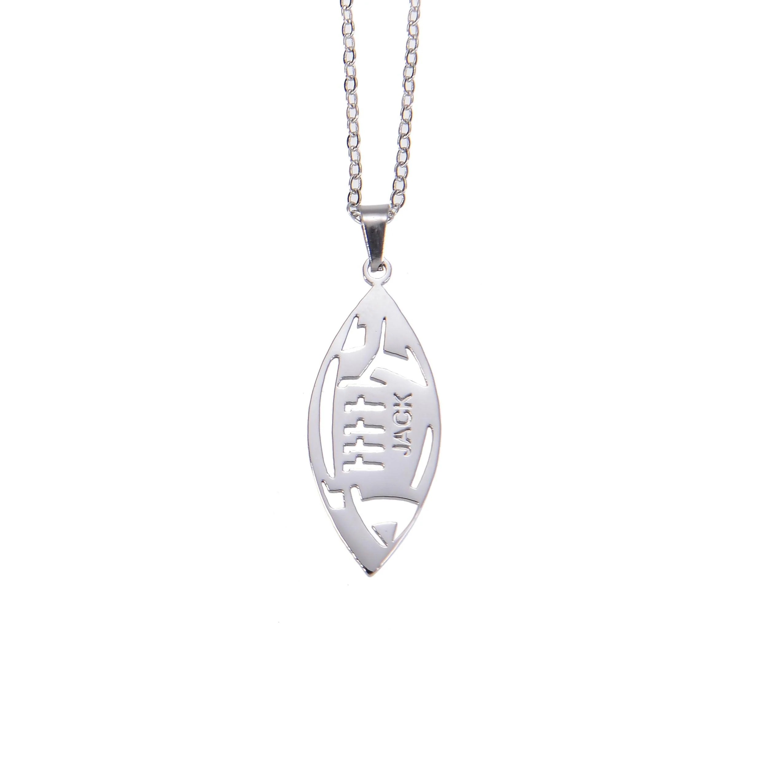 Personalized American Football Name Necklace - Image 6