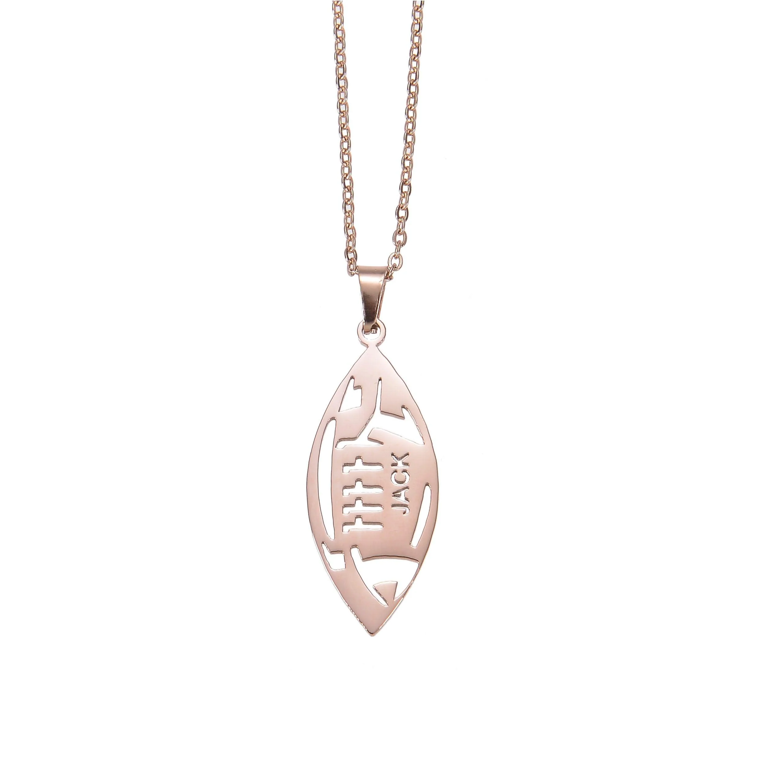 Personalized American Football Name Necklace - Image 8
