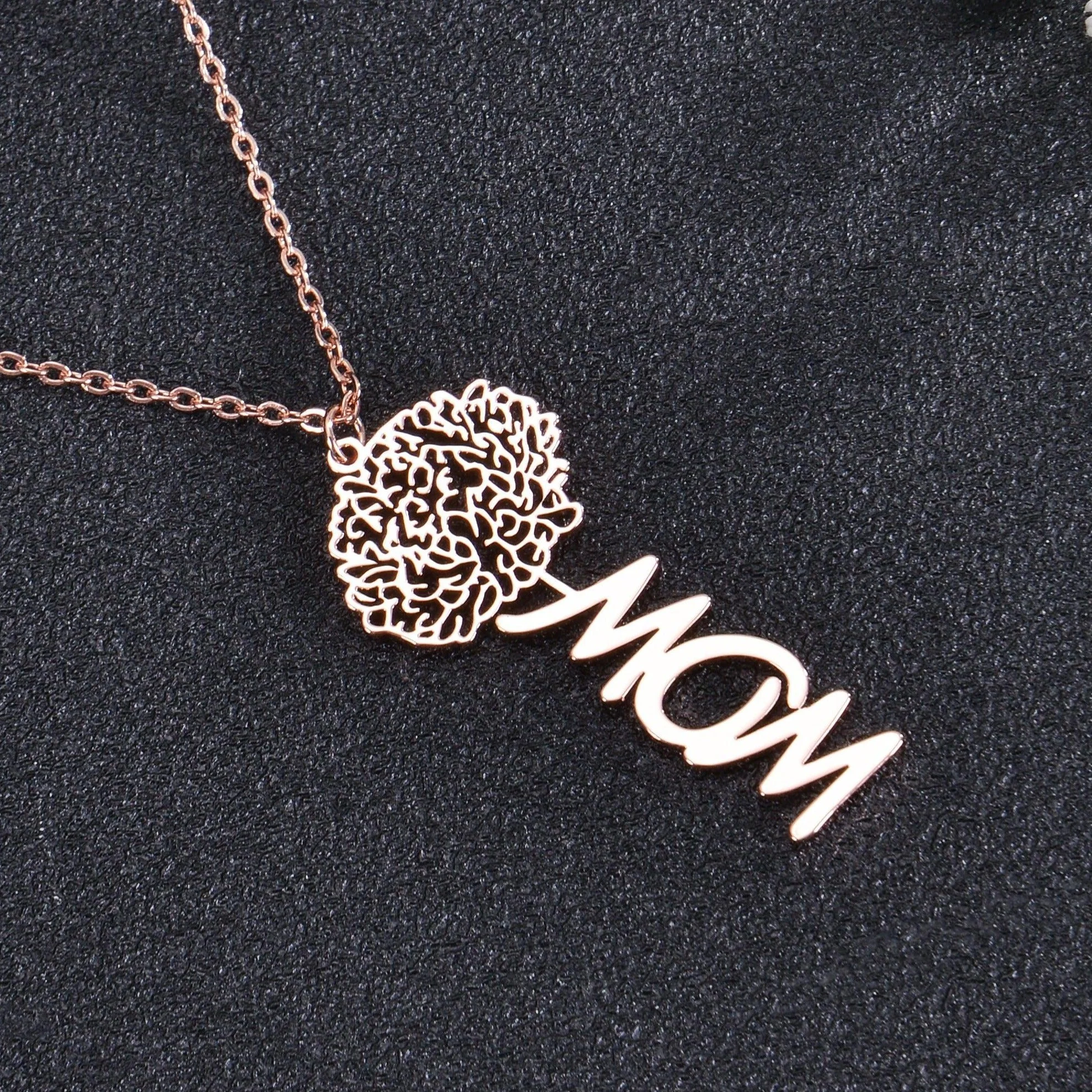 Personalized Birth Month Flower Necklace - Image 7
