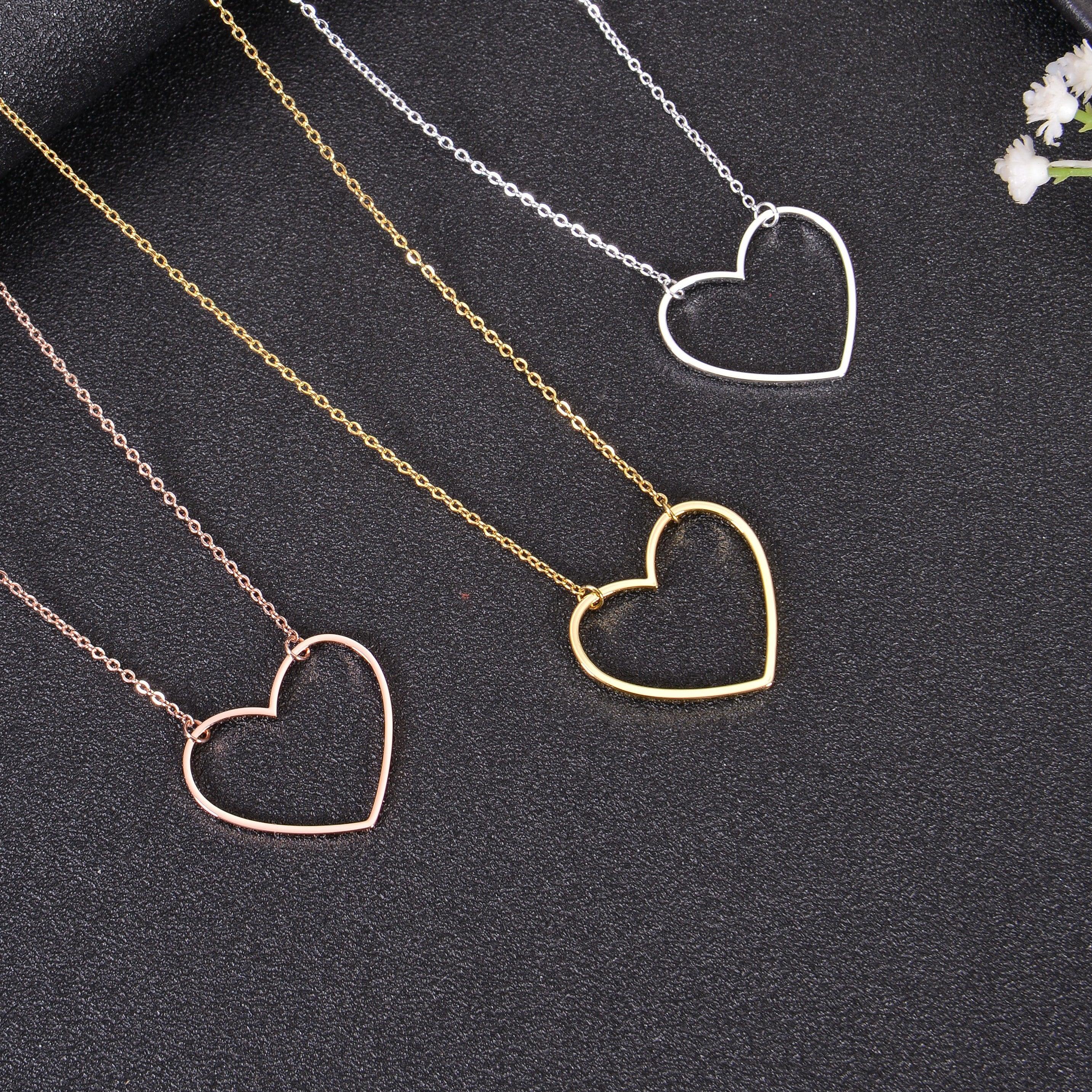 Simple Love Heart Necklace - Image 5