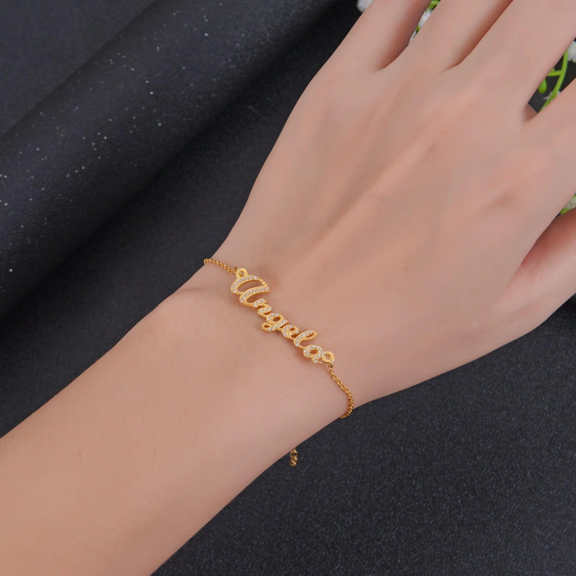 Diamond Studded Name Bracelets - Image 3