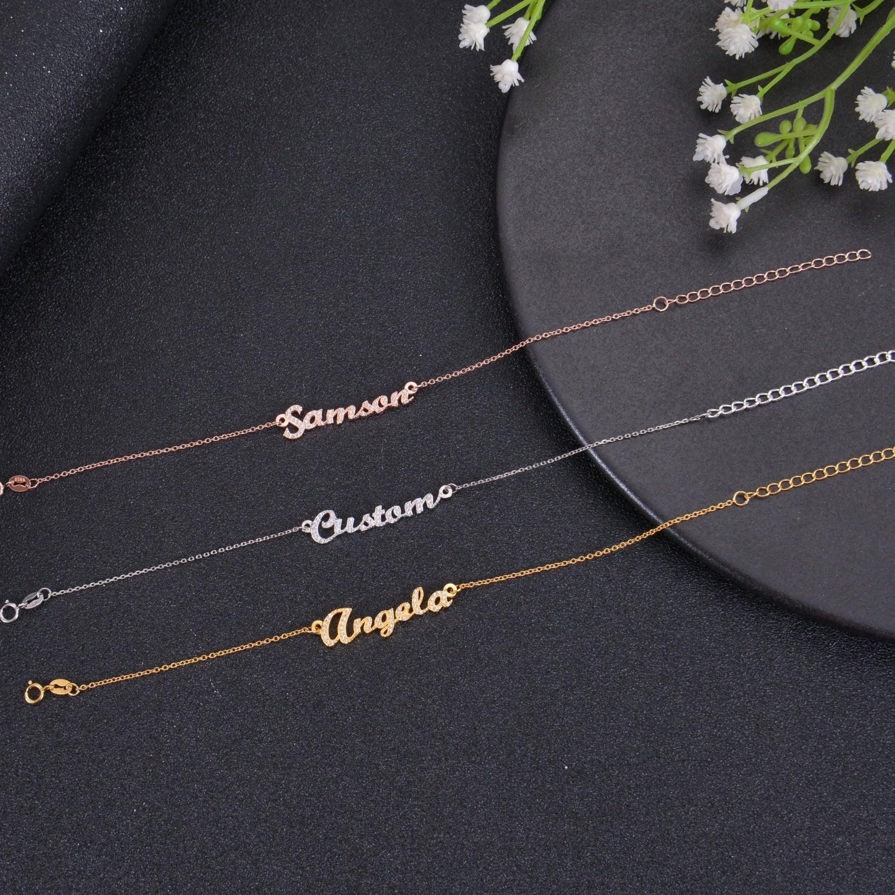 Diamond Studded Name Bracelets - Image 4