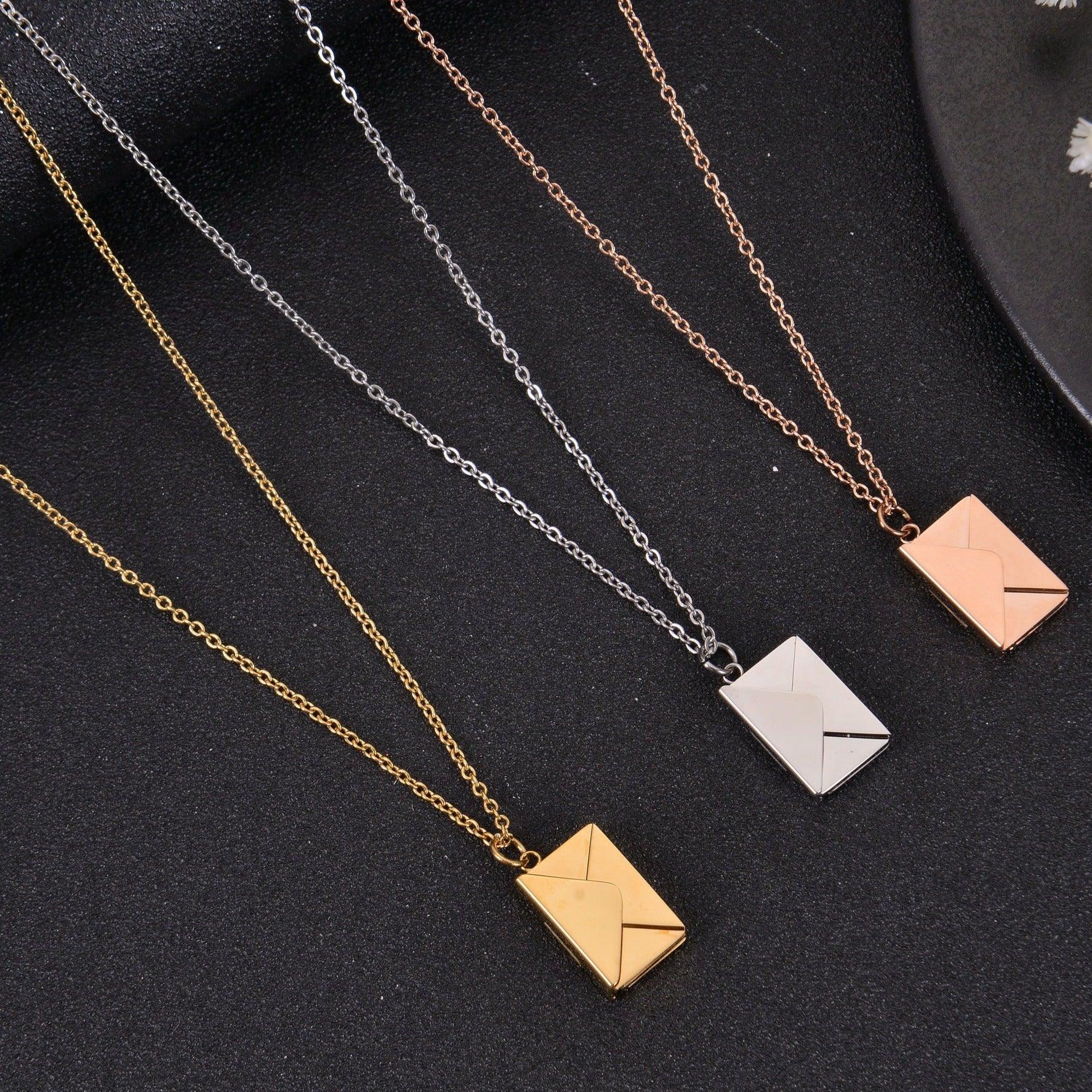 Personalized Text Message Photo Necklace - Image 8