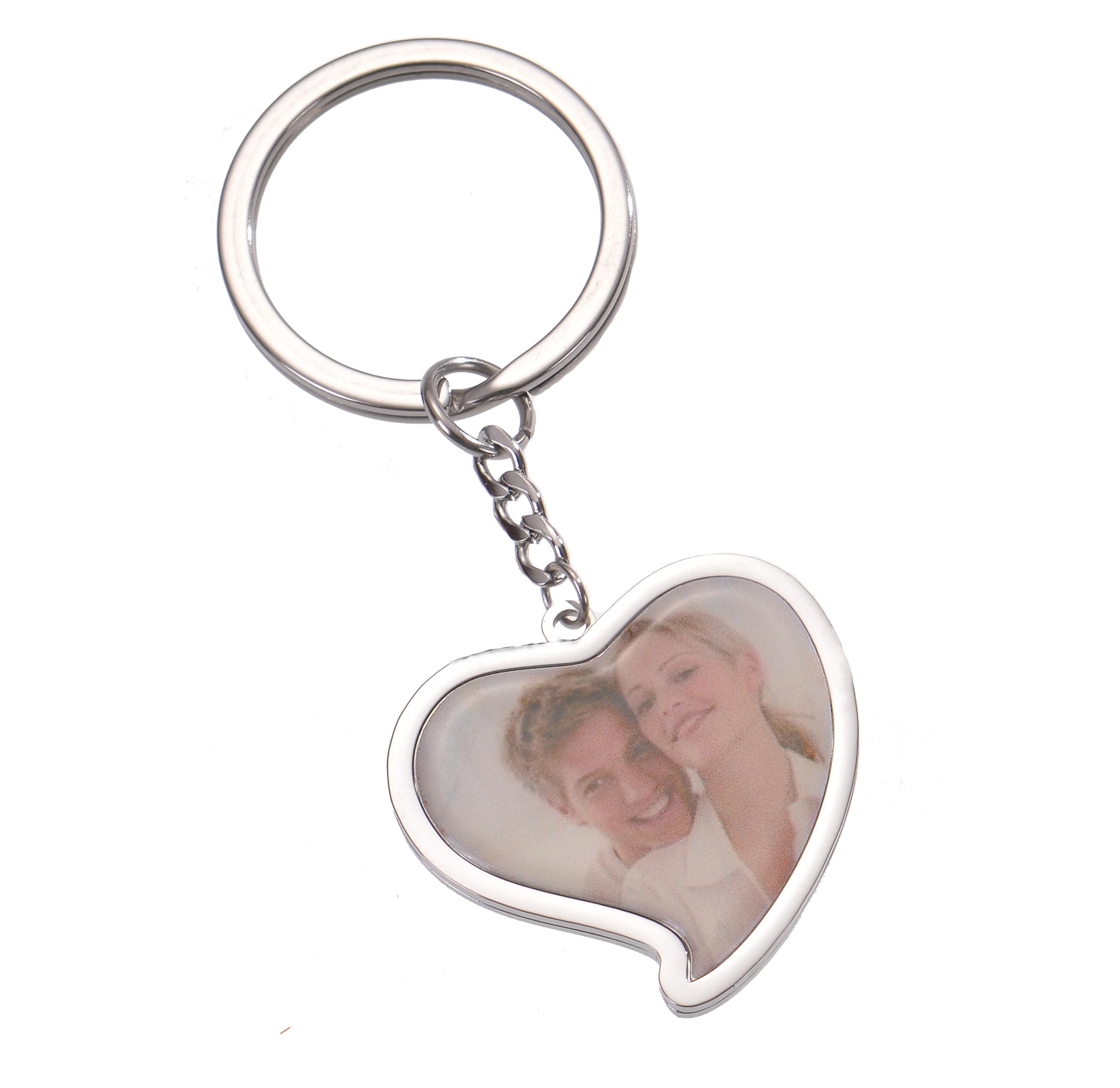 Heart-shaped Colorful Photo Keychain - Image 3