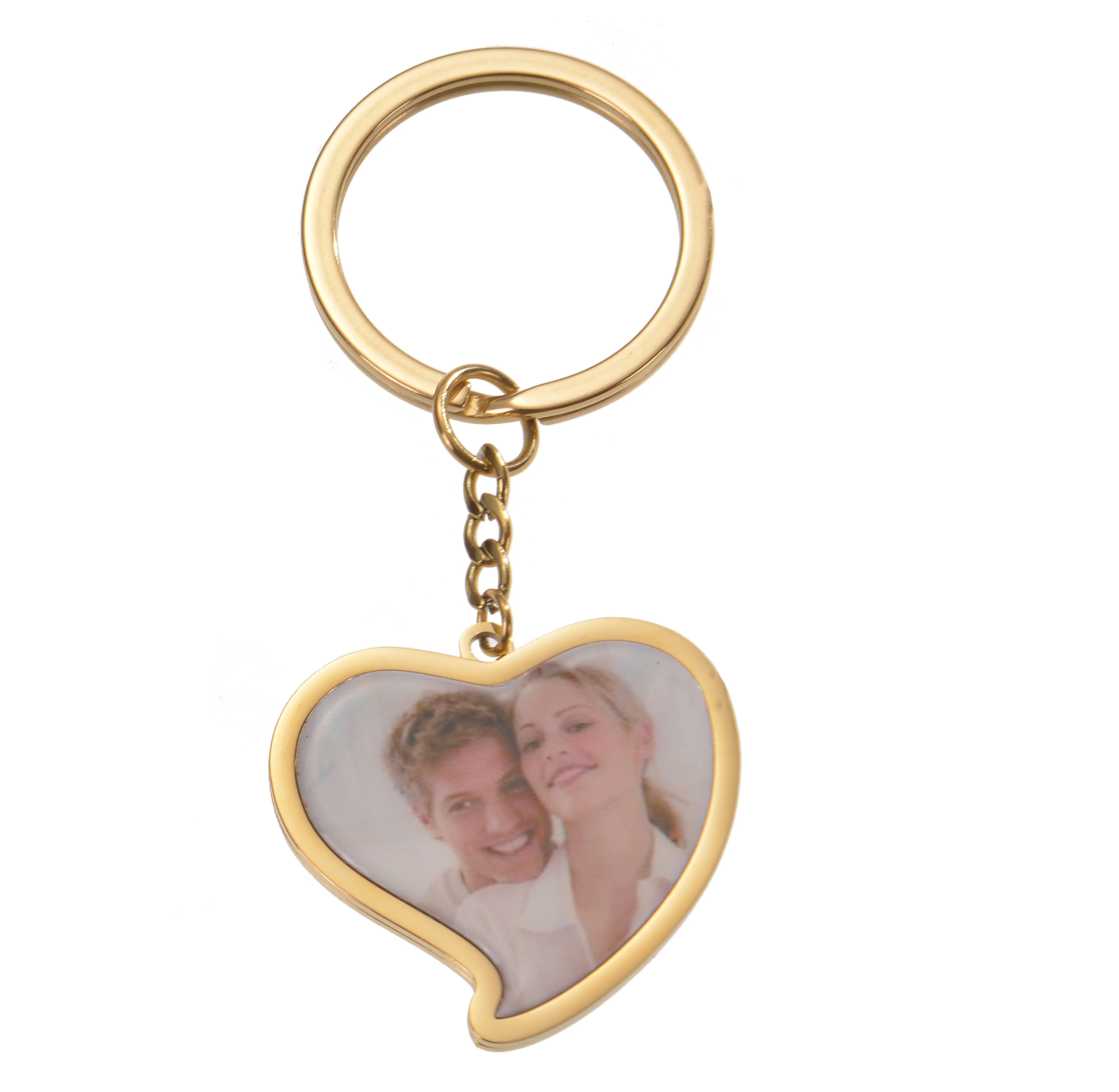 Heart-shaped Colorful Photo Keychain - Image 4