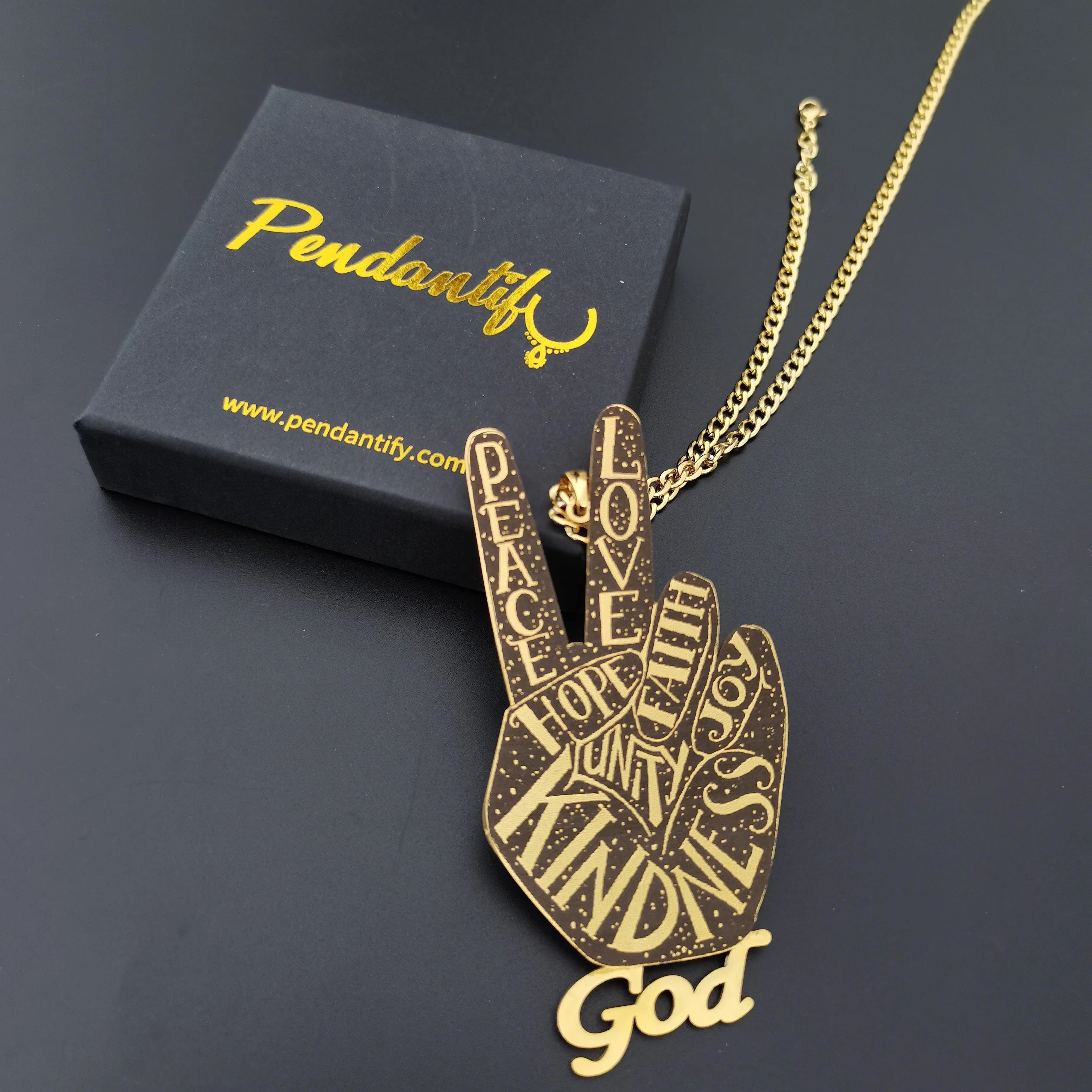 Custom Logo Engraved Photo Pendant Necklace - Image 24