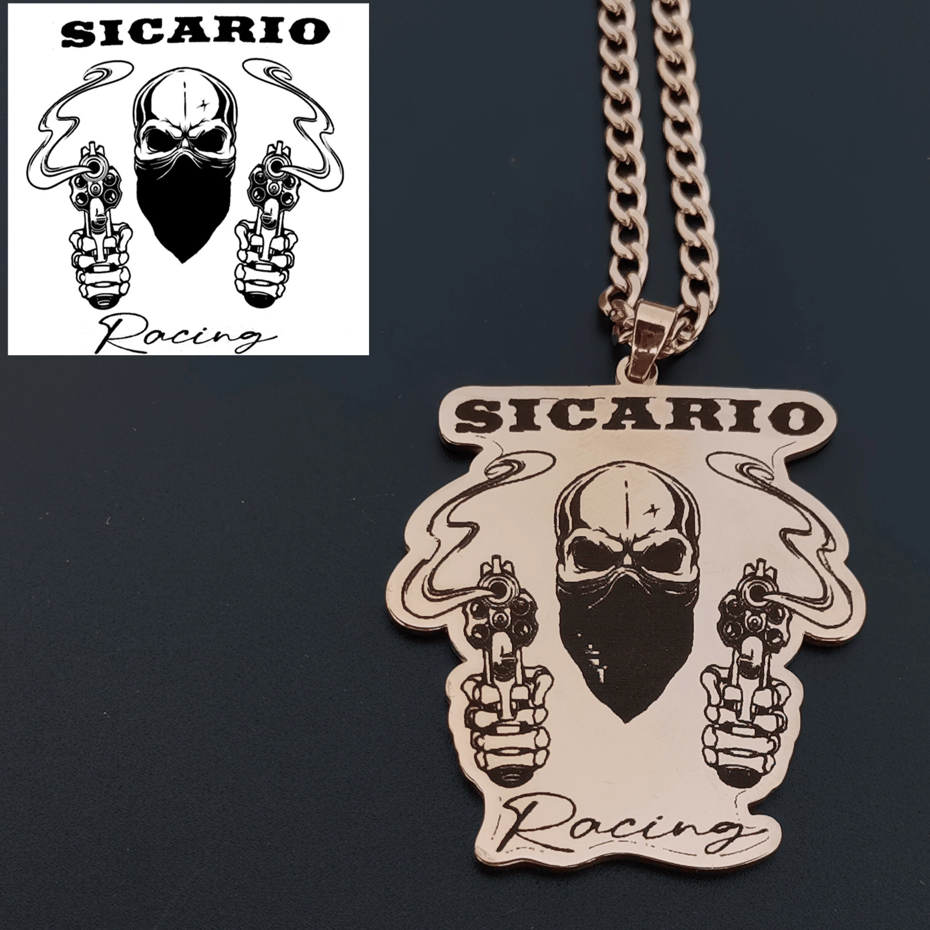 Custom Logo Engraved Photo Pendant Necklace - Image 4