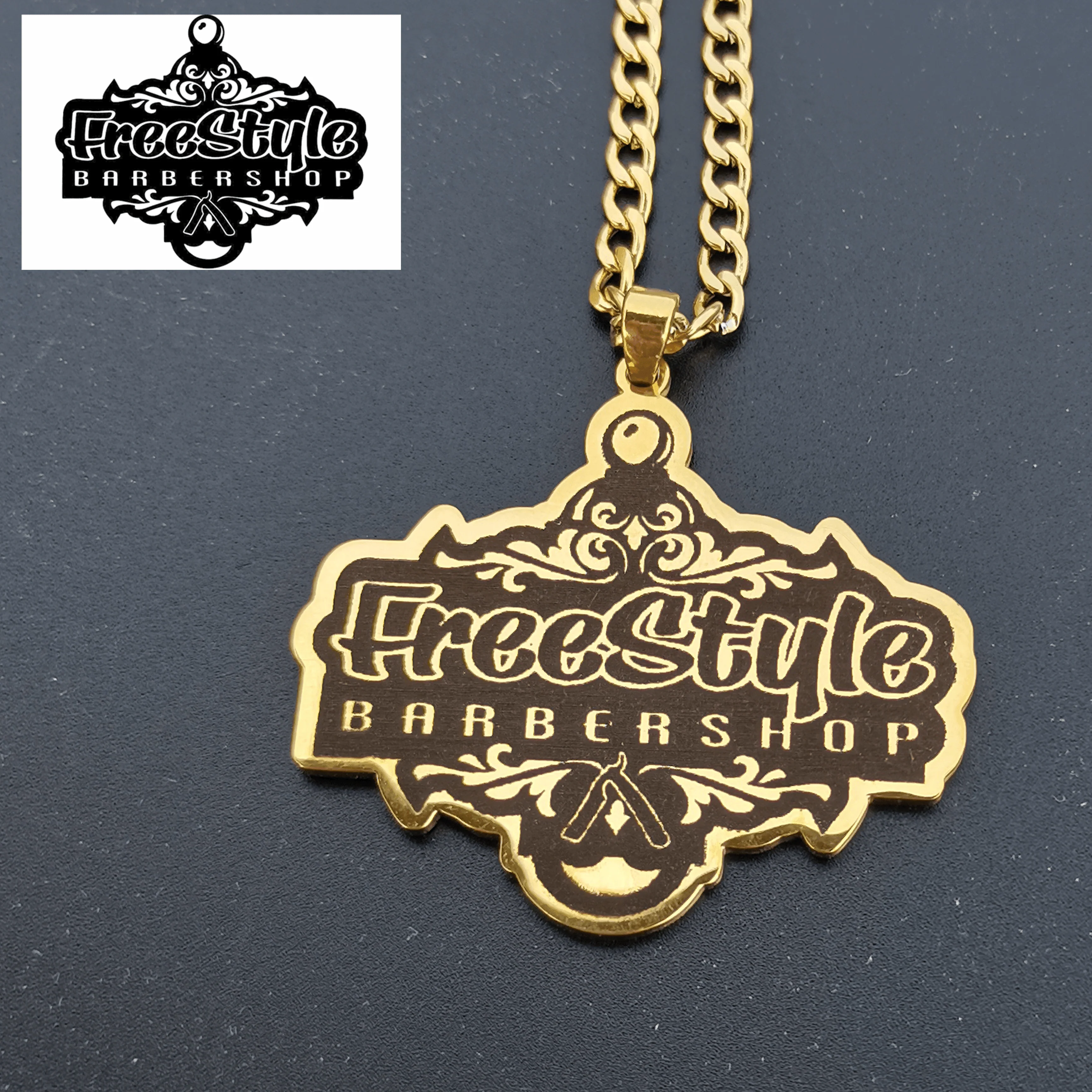 Custom Logo Engraved Photo Pendant Necklace - Image 6