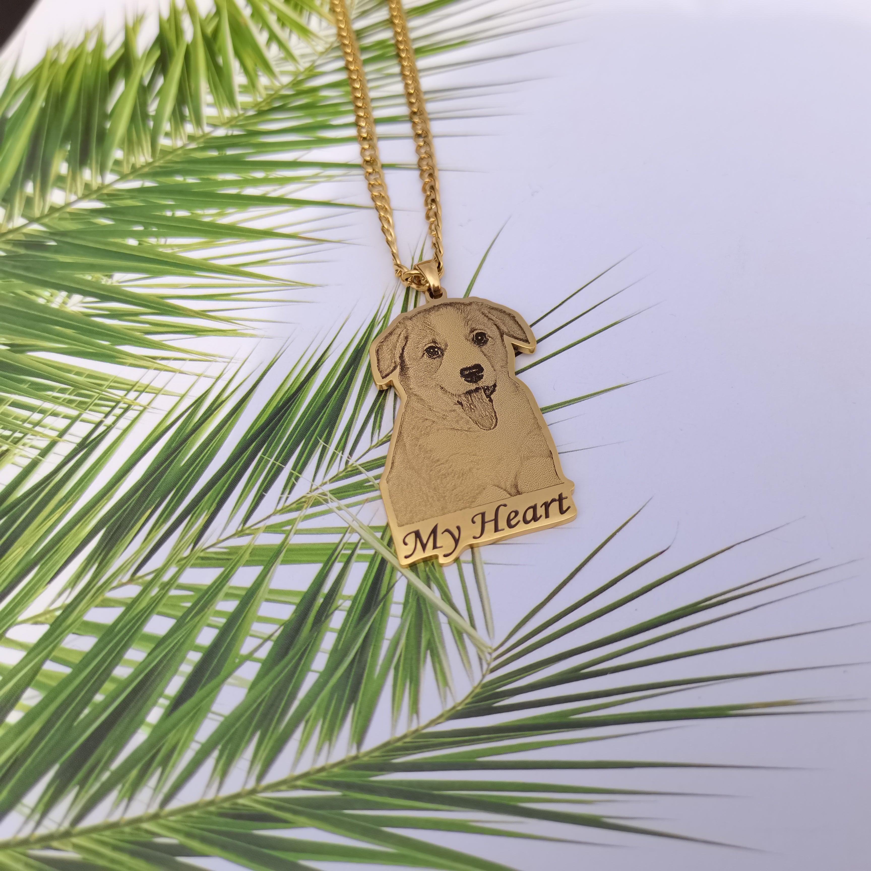 Custom Photo Engraved Pet Necklace - Image 10