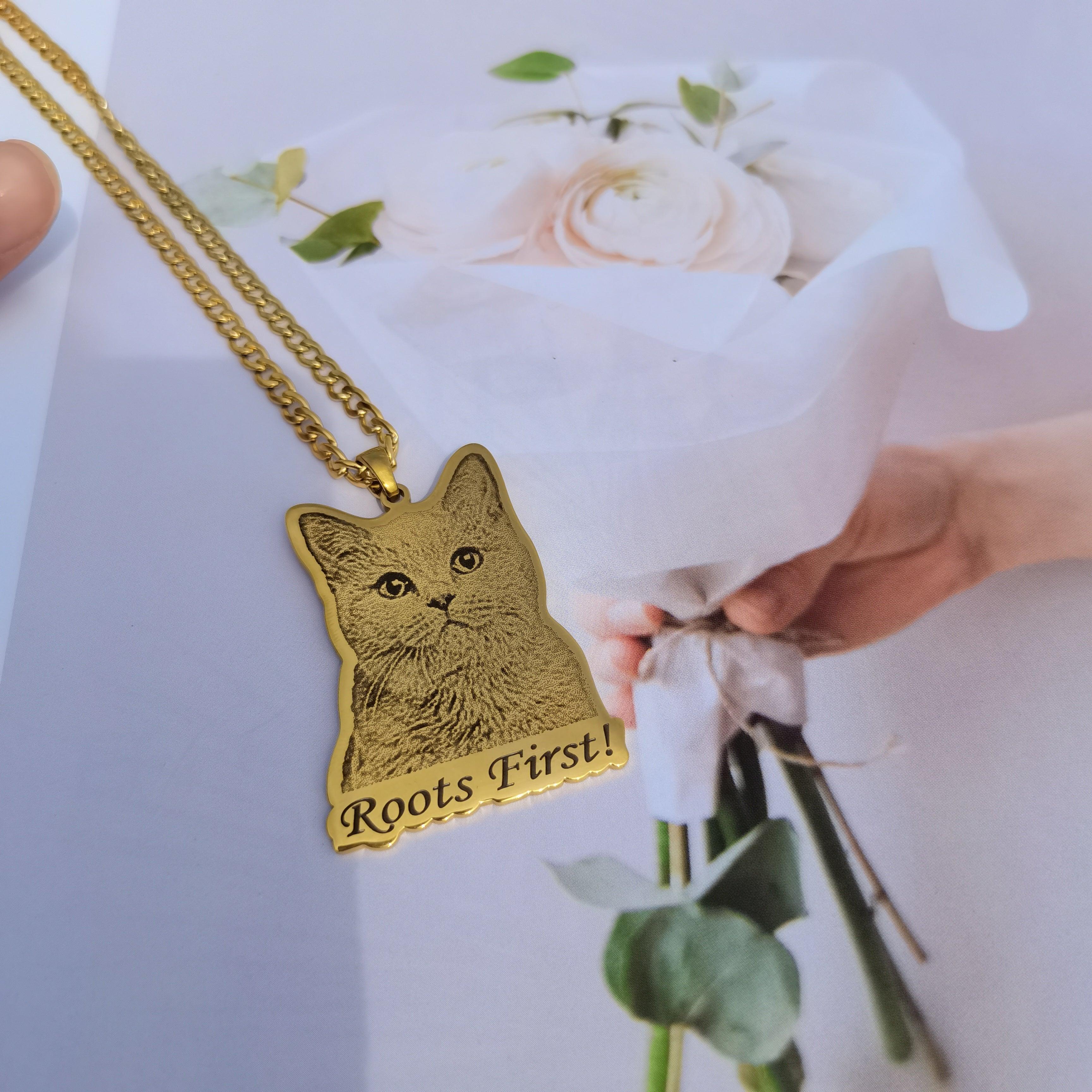 Custom Photo Engraved Pet Necklace - Image 12