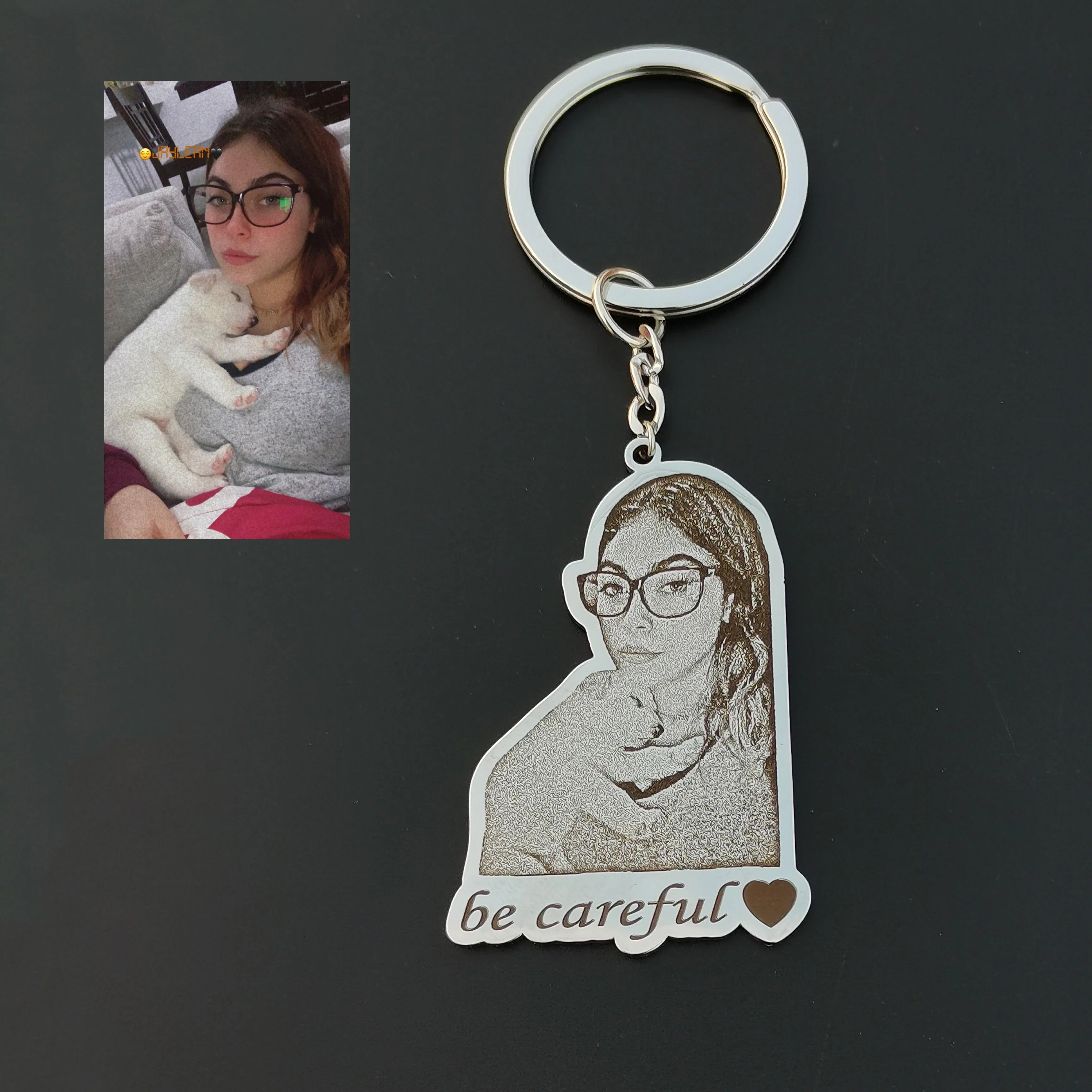 Custom Photo Engraved Keychain - Image 13