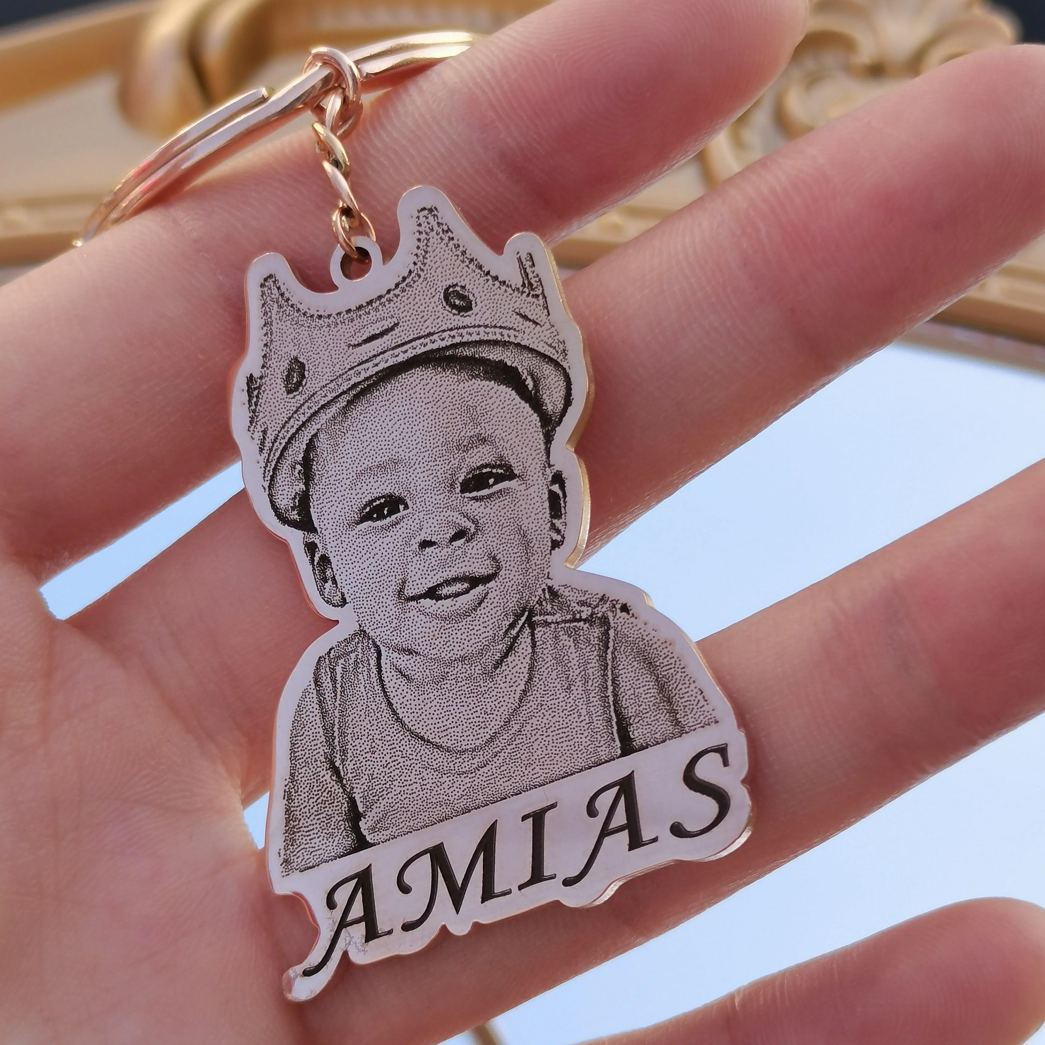 Custom Photo Engraved Keychain - Image 23