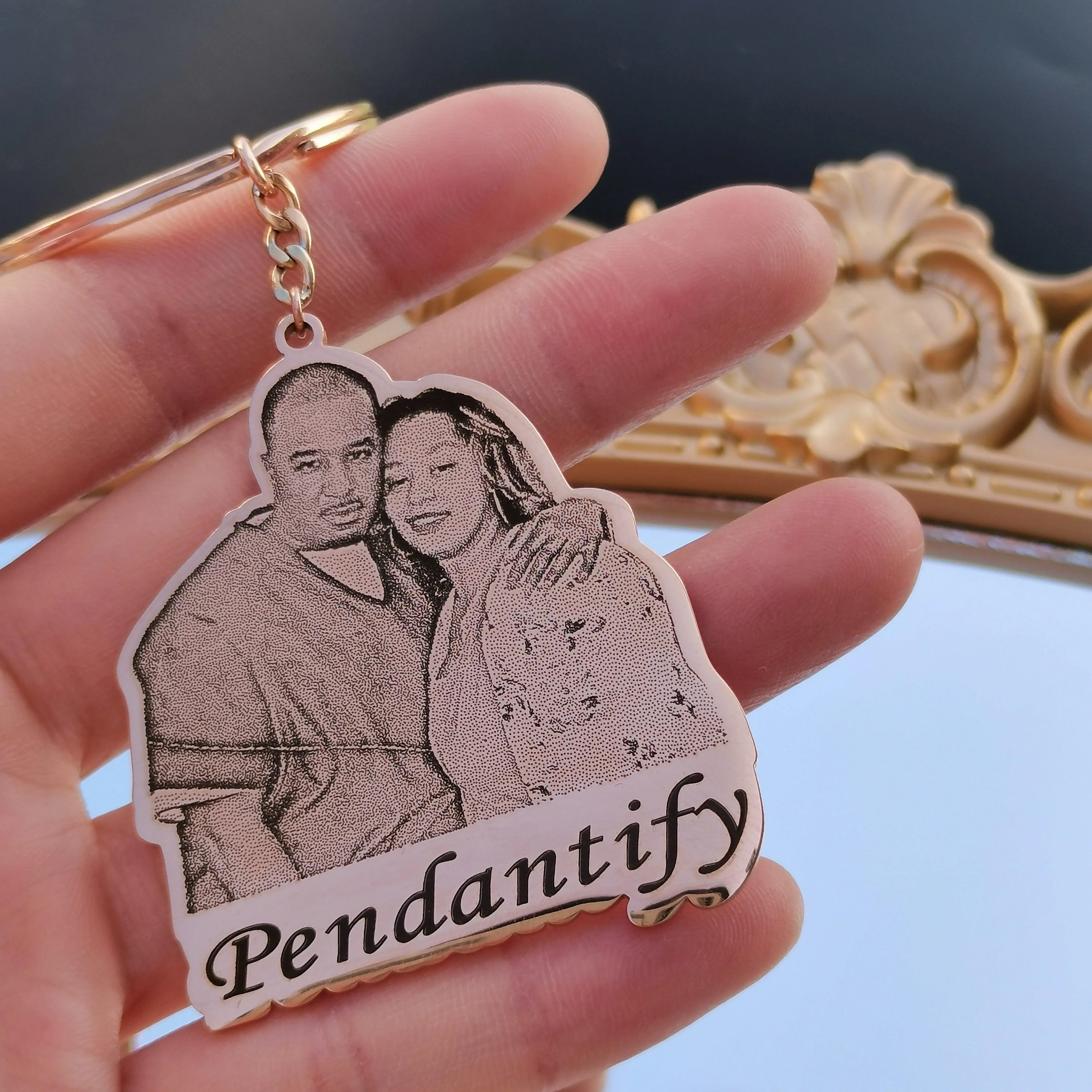 Custom Photo Engraved Keychain - Image 24