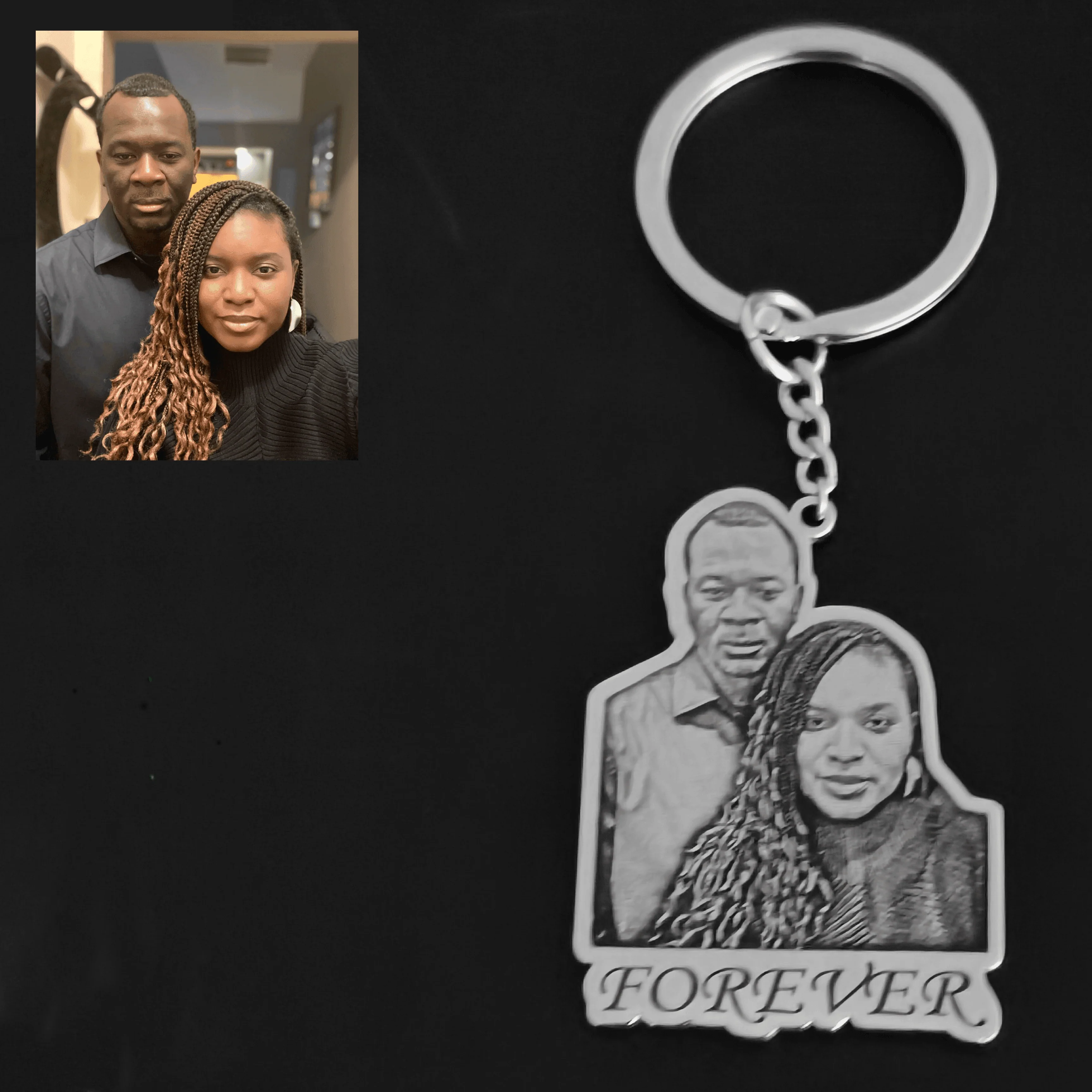 Custom Photo Engraved Keychain - Image 33