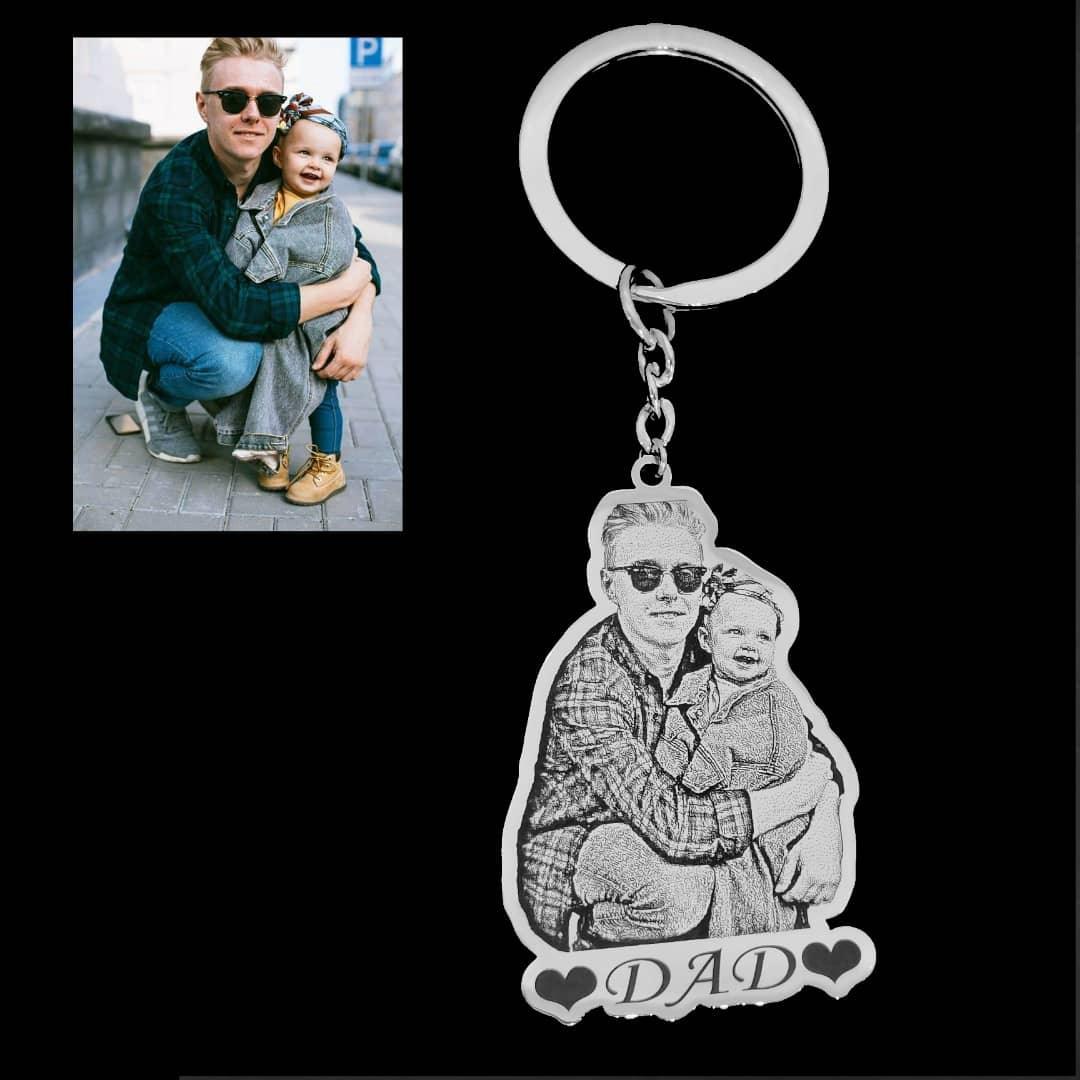 Custom Photo Engraved Keychain - Image 7