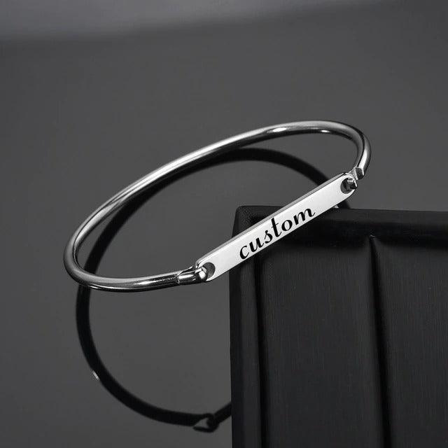 Words Bar Bracelets In Multiple Styles and Fonts - Image 10