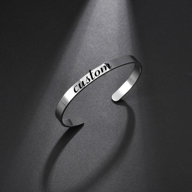 Words Bar Bracelets In Multiple Styles and Fonts - Image 13
