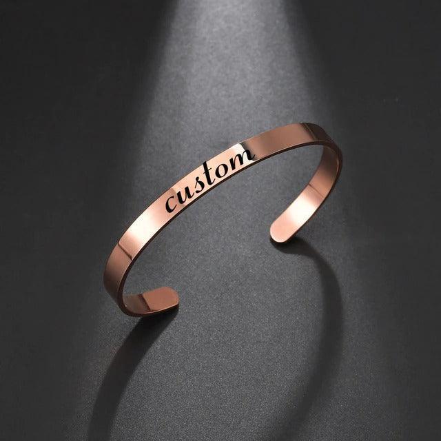 Words Bar Bracelets In Multiple Styles and Fonts - Image 14