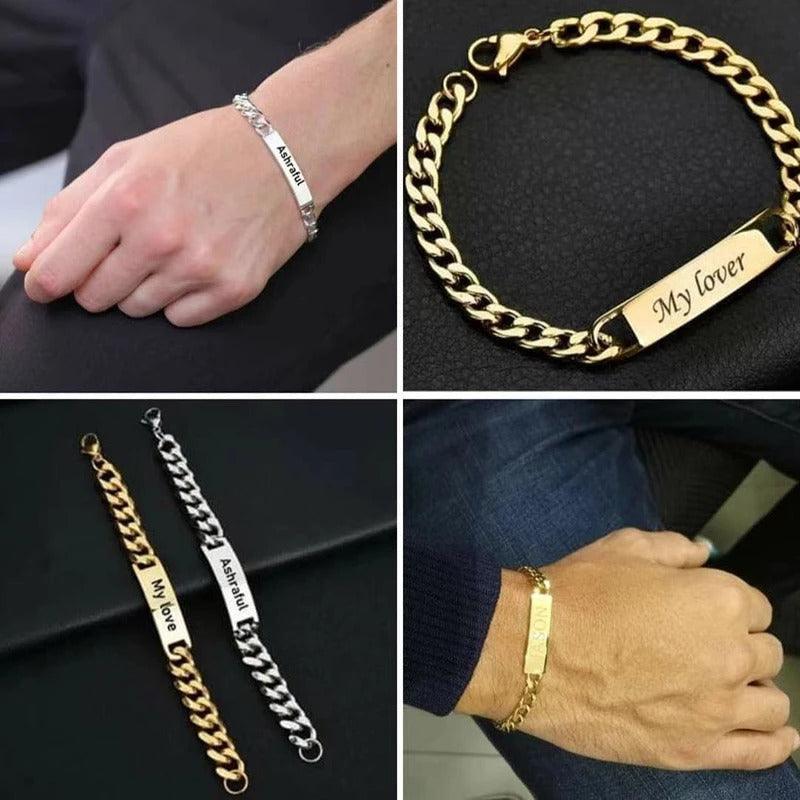 Words Bar Bracelets In Multiple Styles and Fonts - Image 3