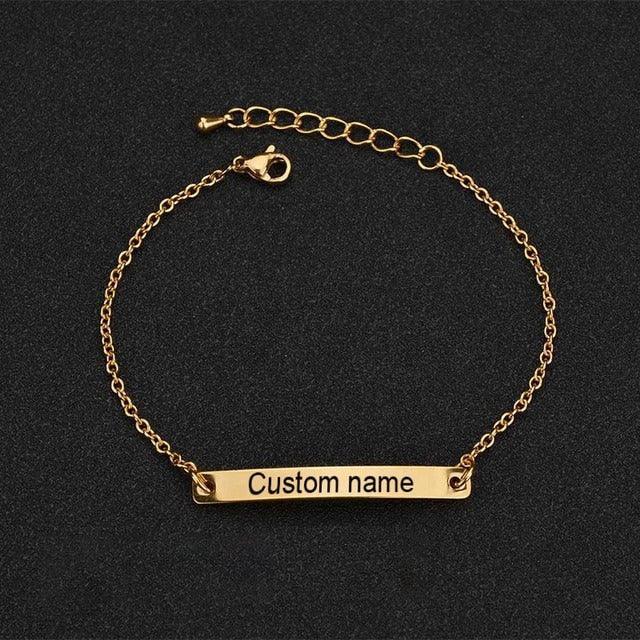 Words Bar Bracelets In Multiple Styles and Fonts - Image 4