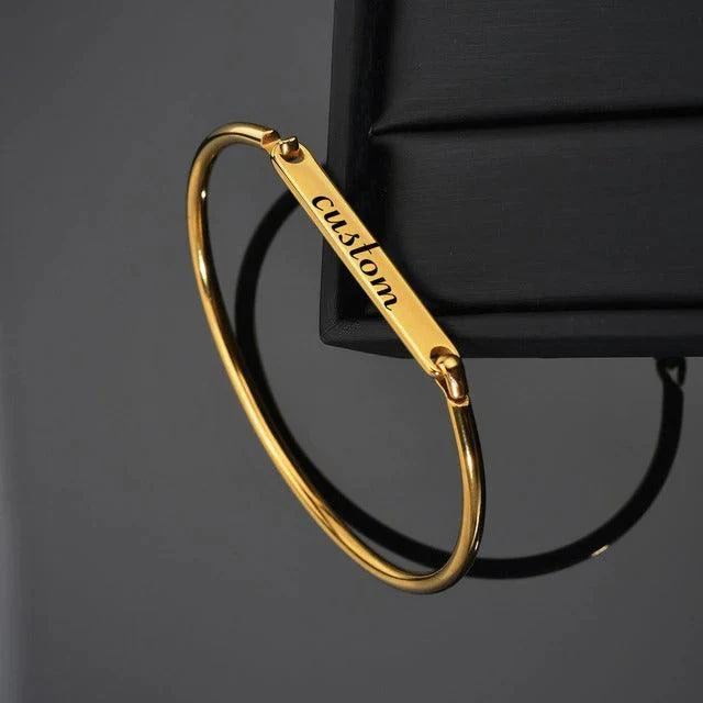 Words Bar Bracelets In Multiple Styles and Fonts - Image 9