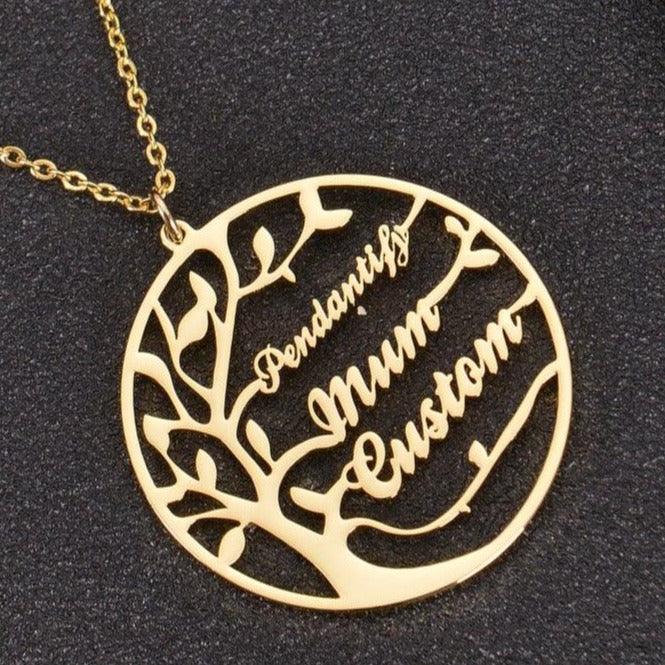 Family Tree Necklace with Multiple Names - Image 5