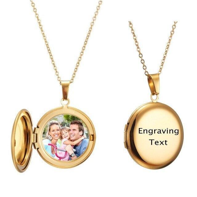 Foldable Photo Frame Necklace Circle - Image 5