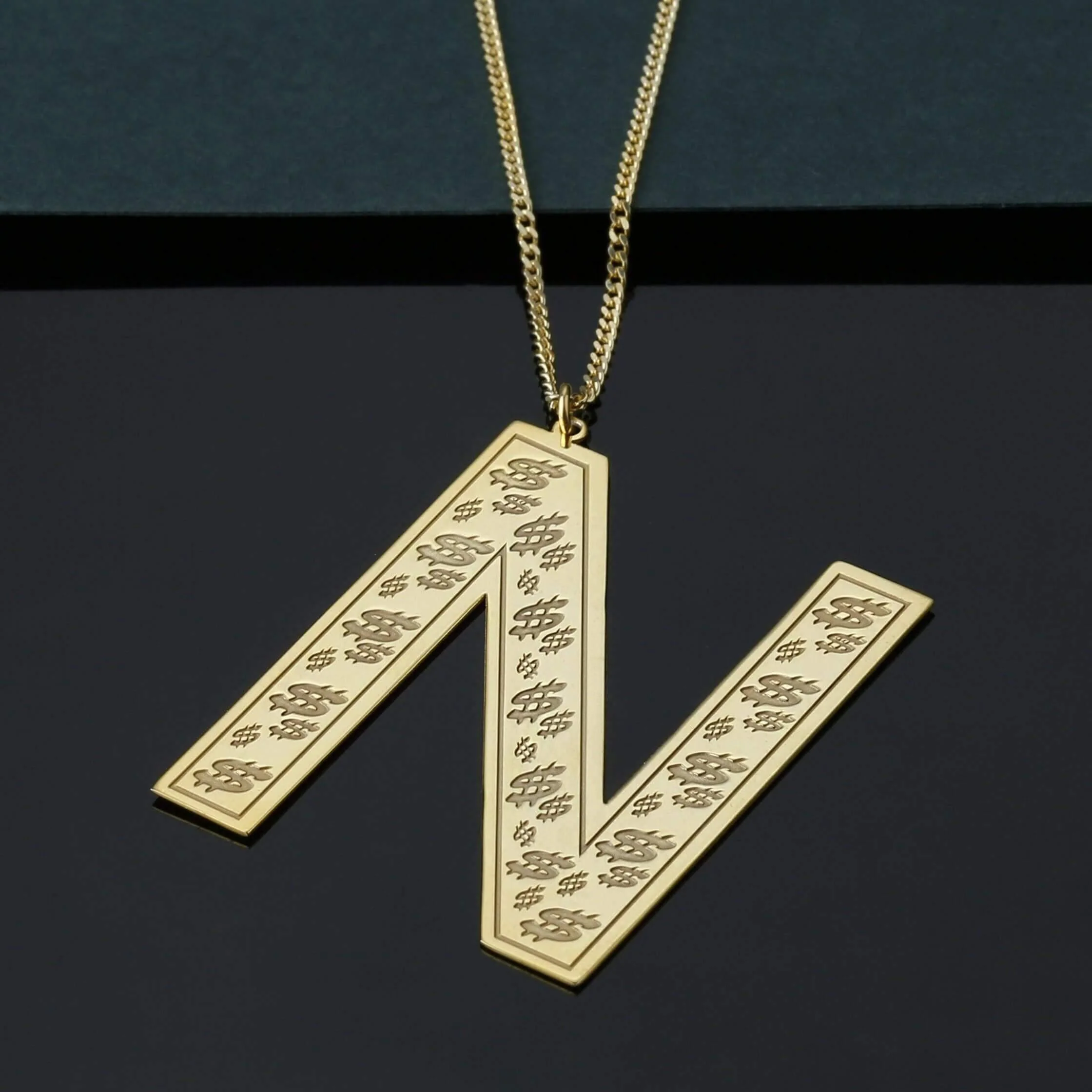 Large Initial Necklace - Image 4