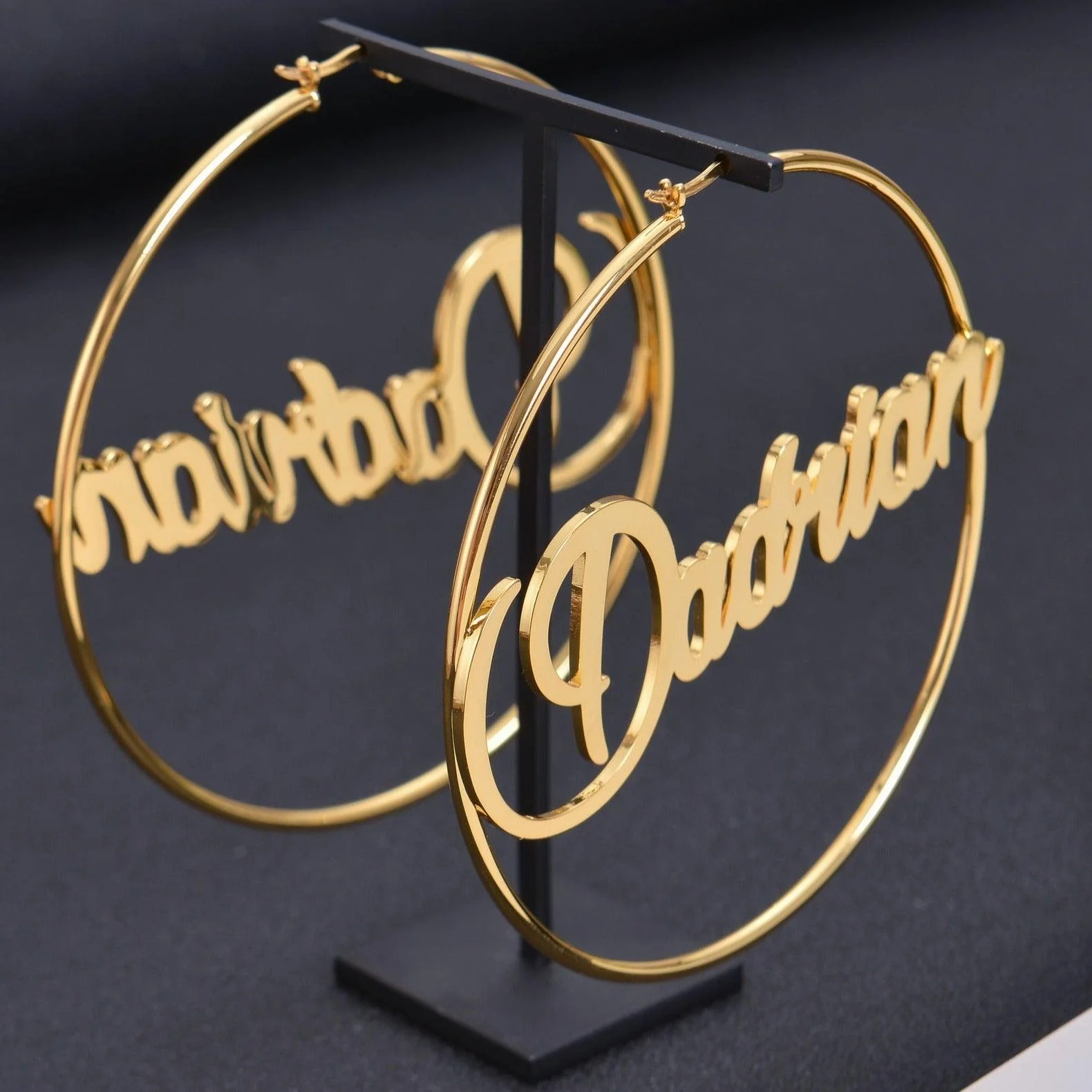 Name Hoop Earrings For Women - Image 6