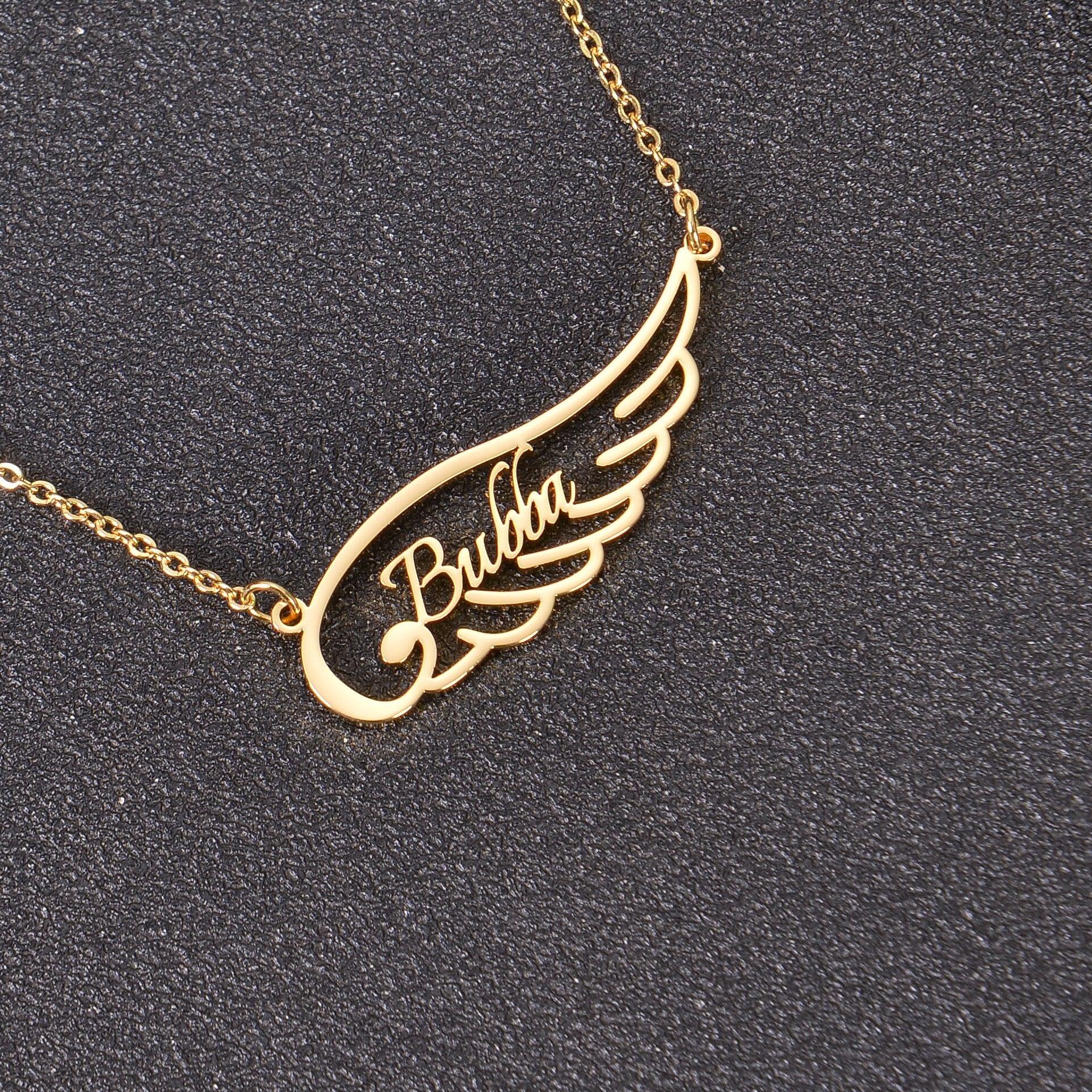 Personalized Angel Wings Name Necklace - Image 5