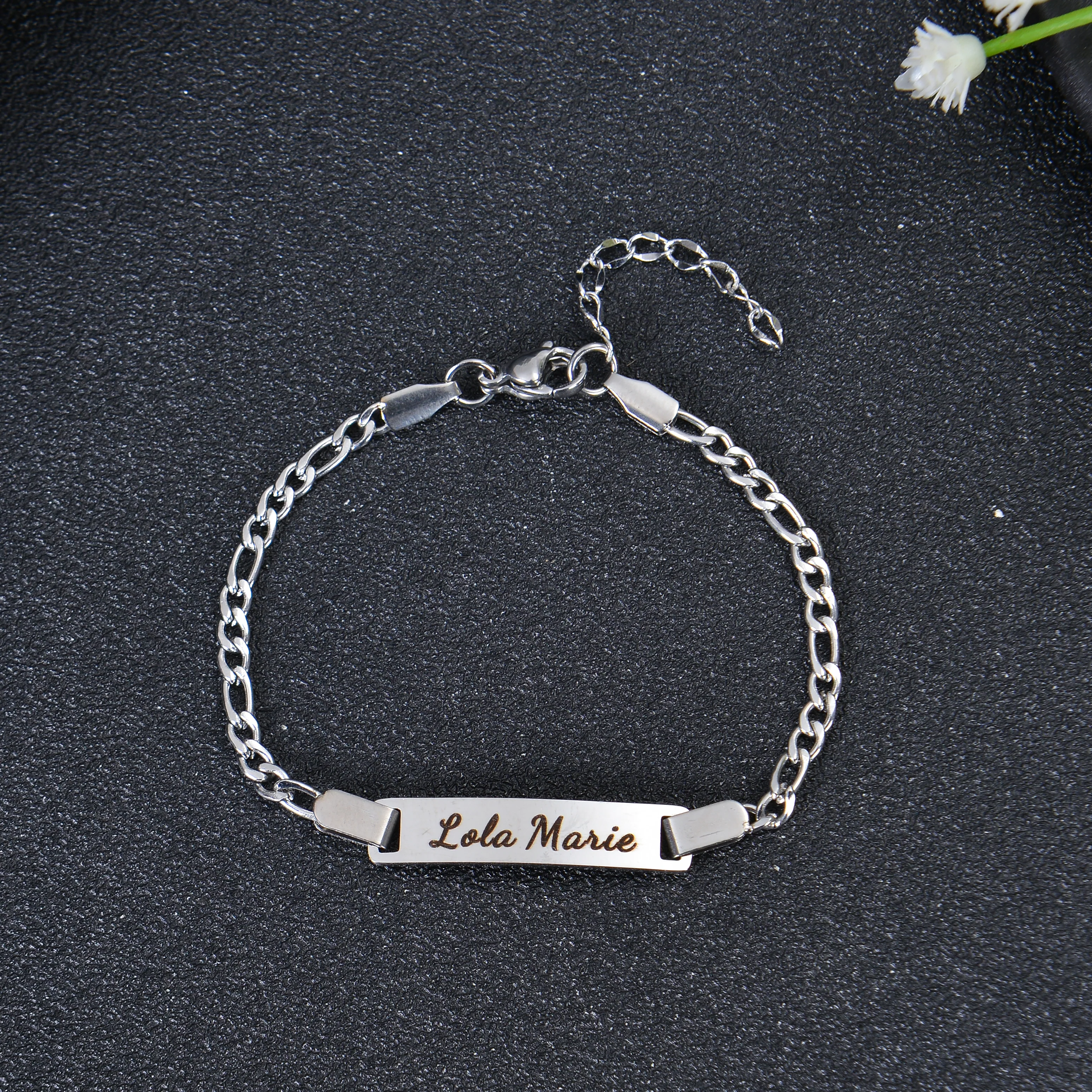 Personalized Bar Name Bracelet - Image 3