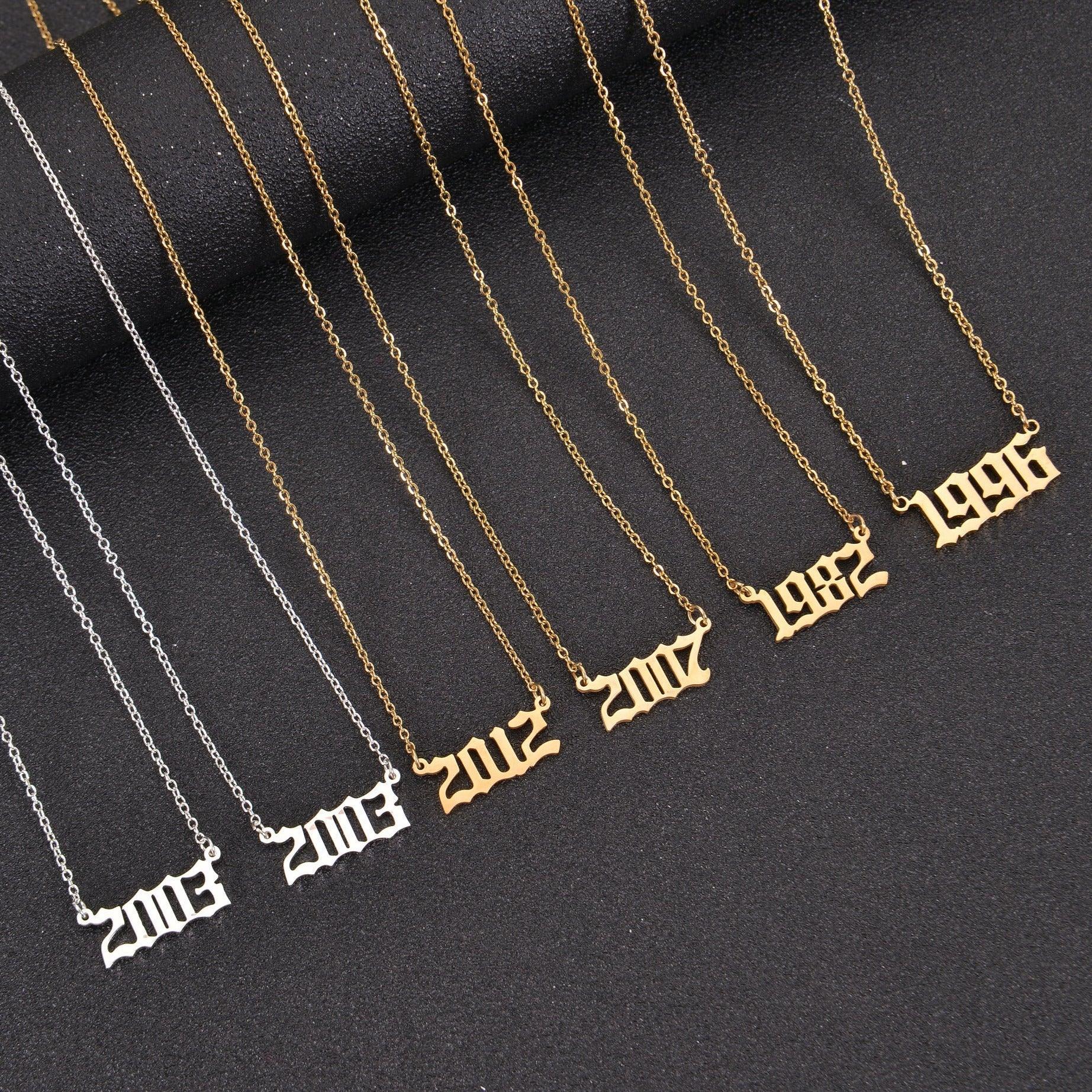 Personalized Birth Year Necklace