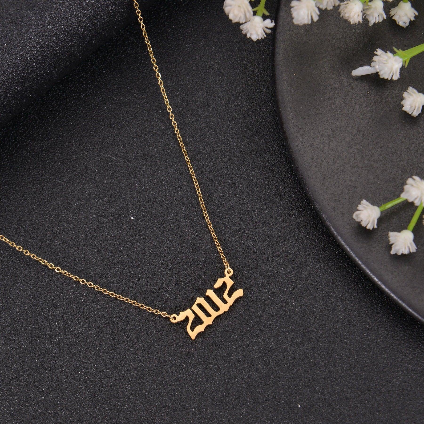 Personalized Birth Year Necklace - Image 4