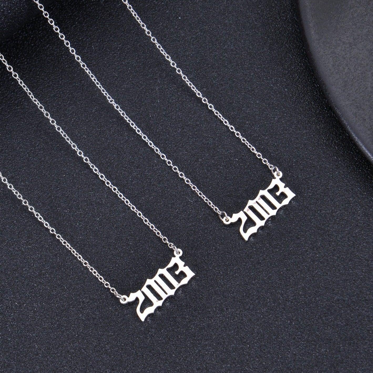 Personalized Birth Year Necklace - Image 7