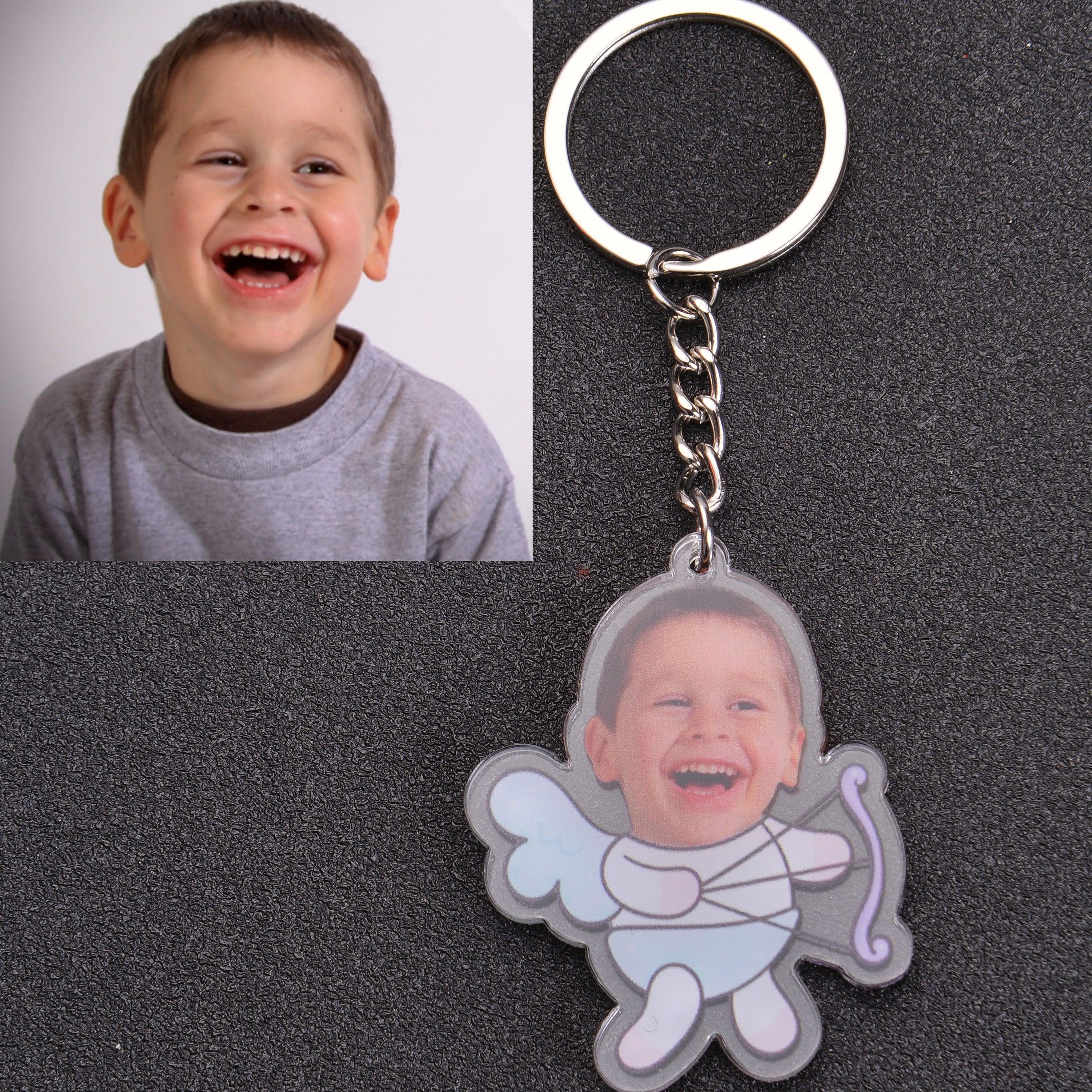 Personalized Christmas Theme Photo Keychain - Image 5