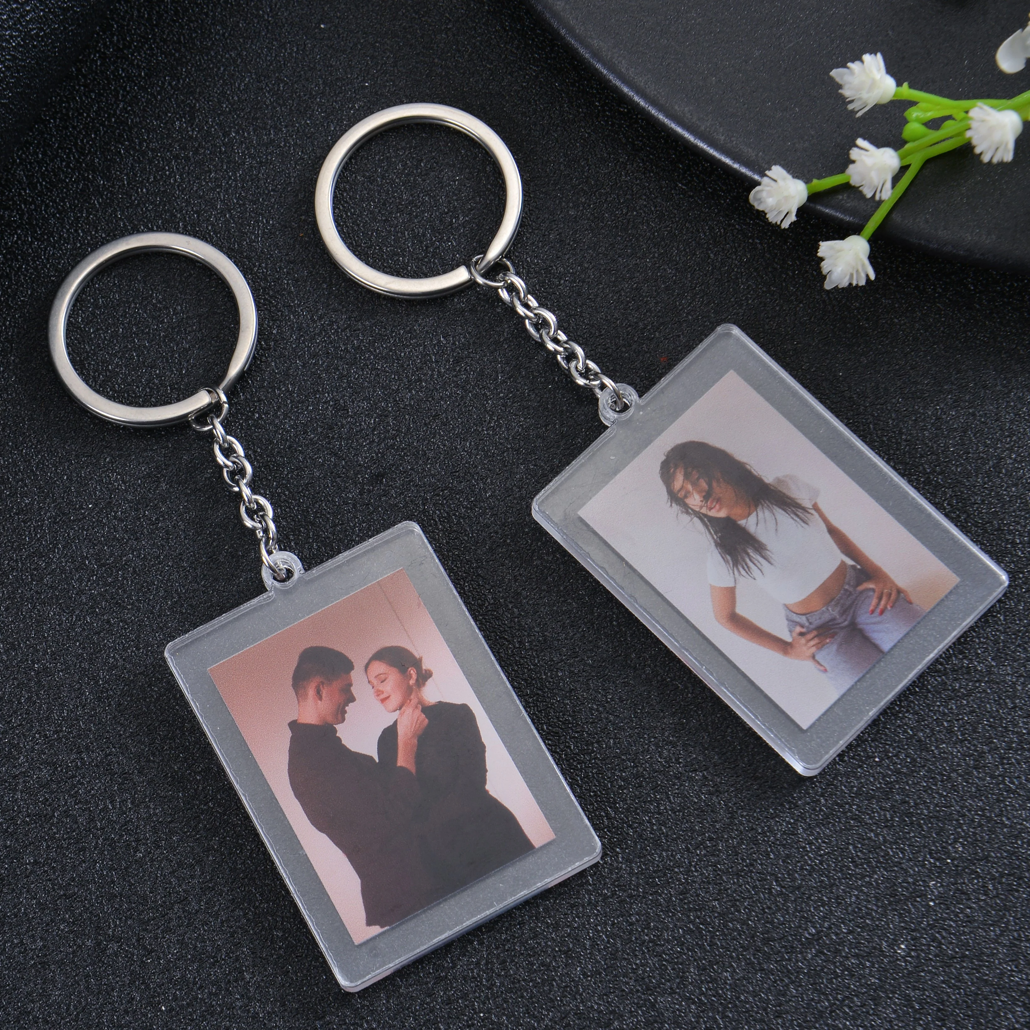 Personalized Colorful Photo Acrylic Keychain - Image 4
