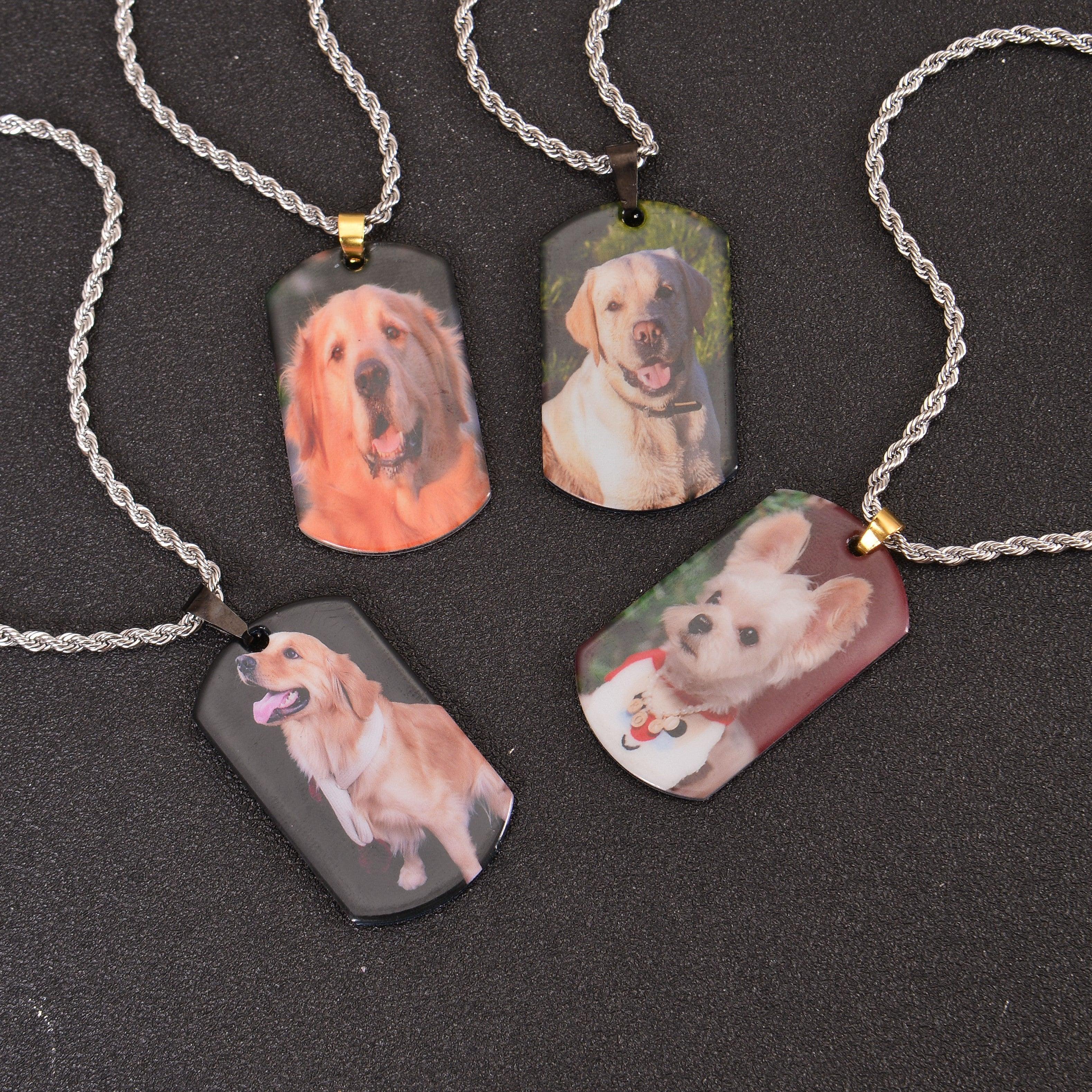 Custom Military Style Colorful Photo Necklace - Image 13