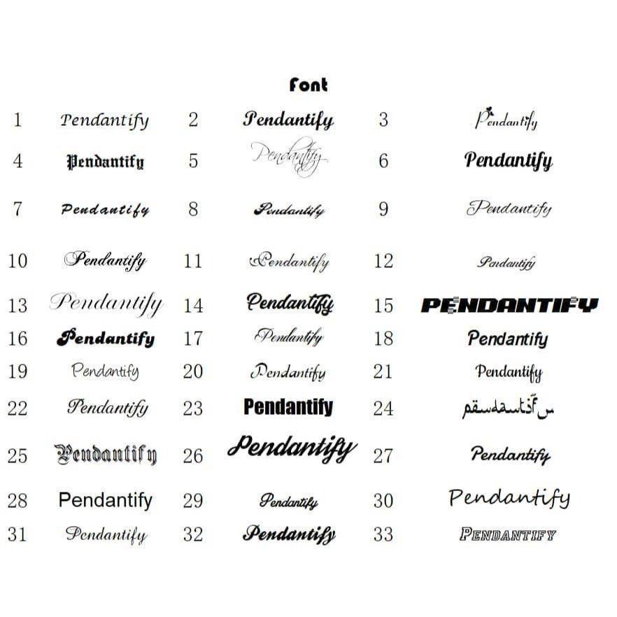 Multiple Name Family Bracelet in Multiple Fonts - Image 2