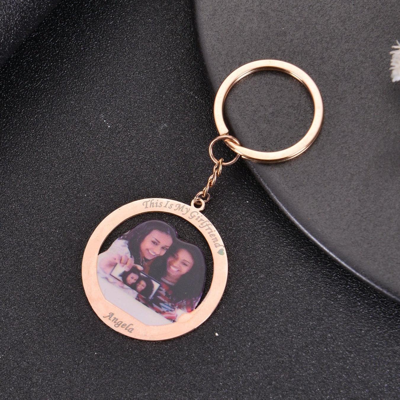 Personalized Family Photo Keychain - Image 3