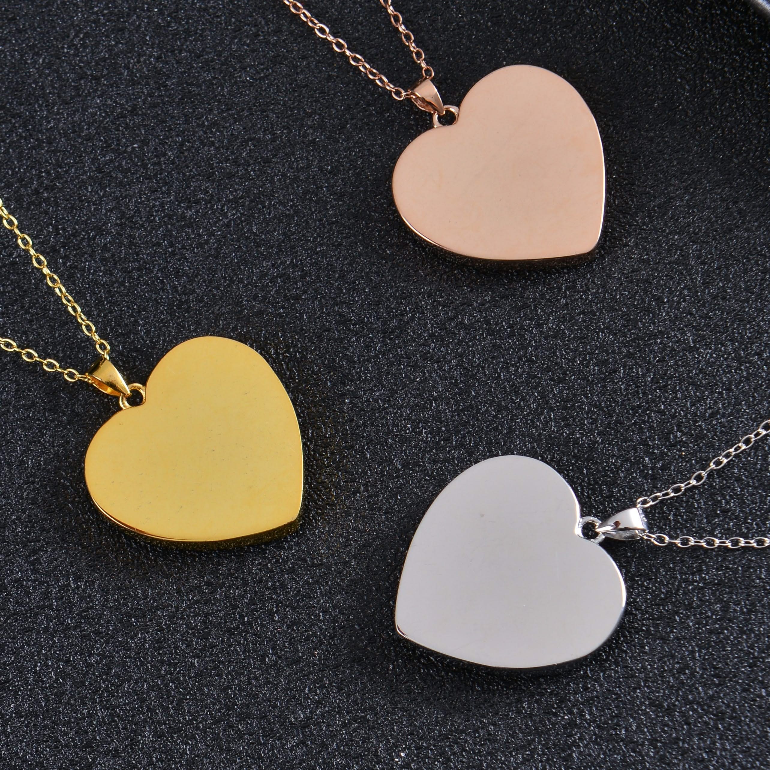 Personalized Heart Pendant Photo Memorial Necklace - Image 6