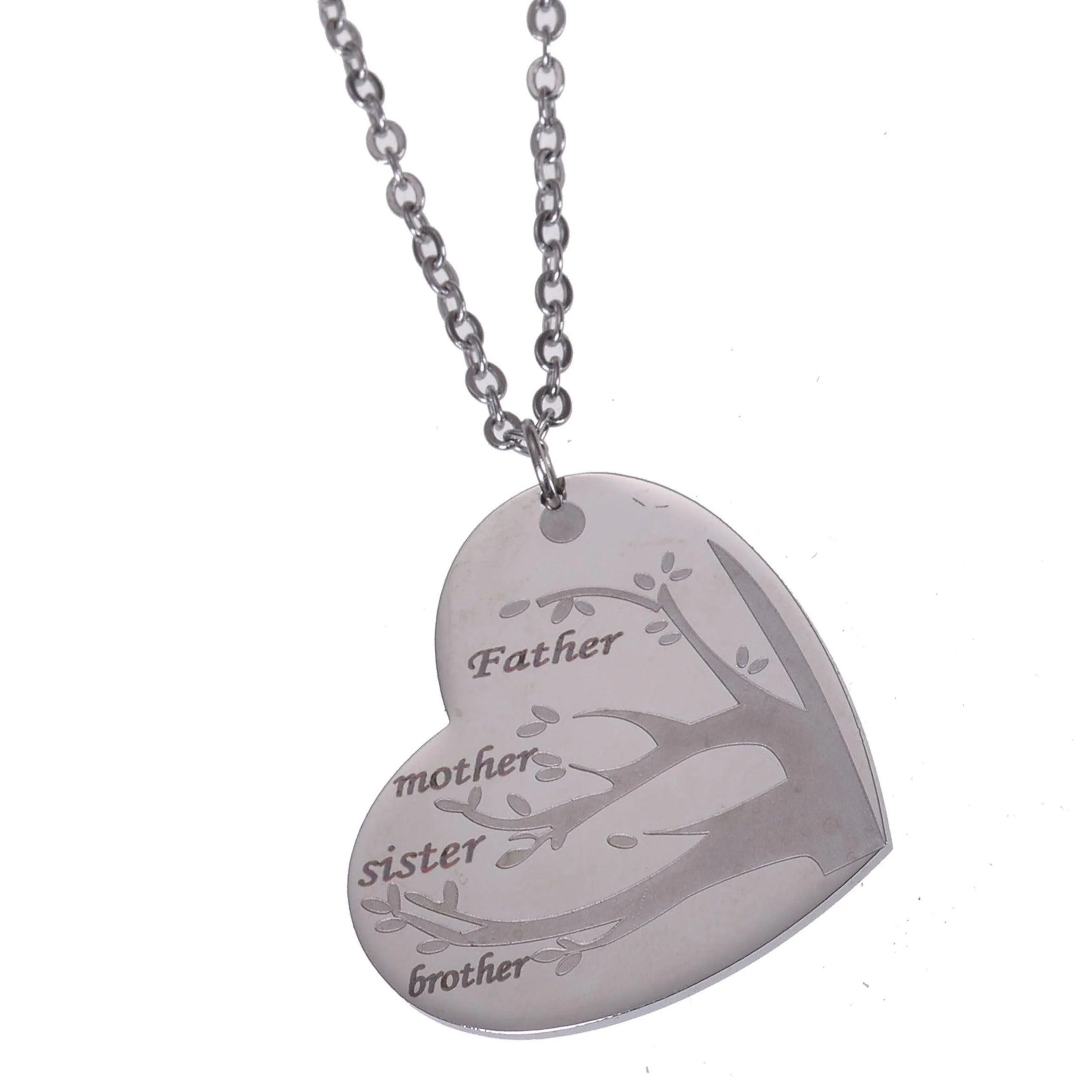 Heart Shaped Family Tree Pendant with Multiple Names - Image 5