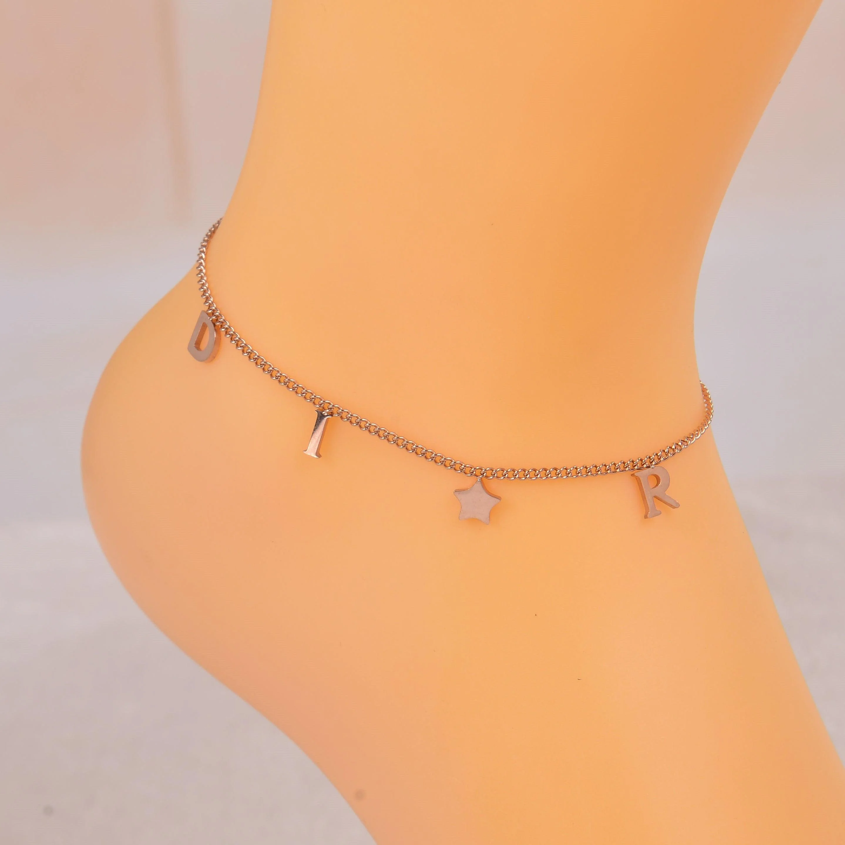 Personalized Letter Name Anklet - Image 7