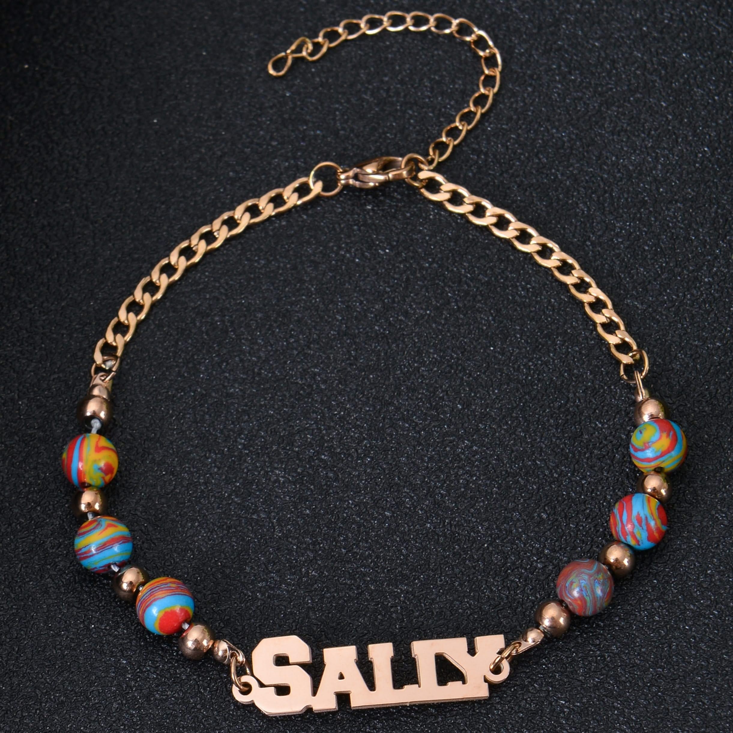 Personalized Name Bead Bracelet - Image 3
