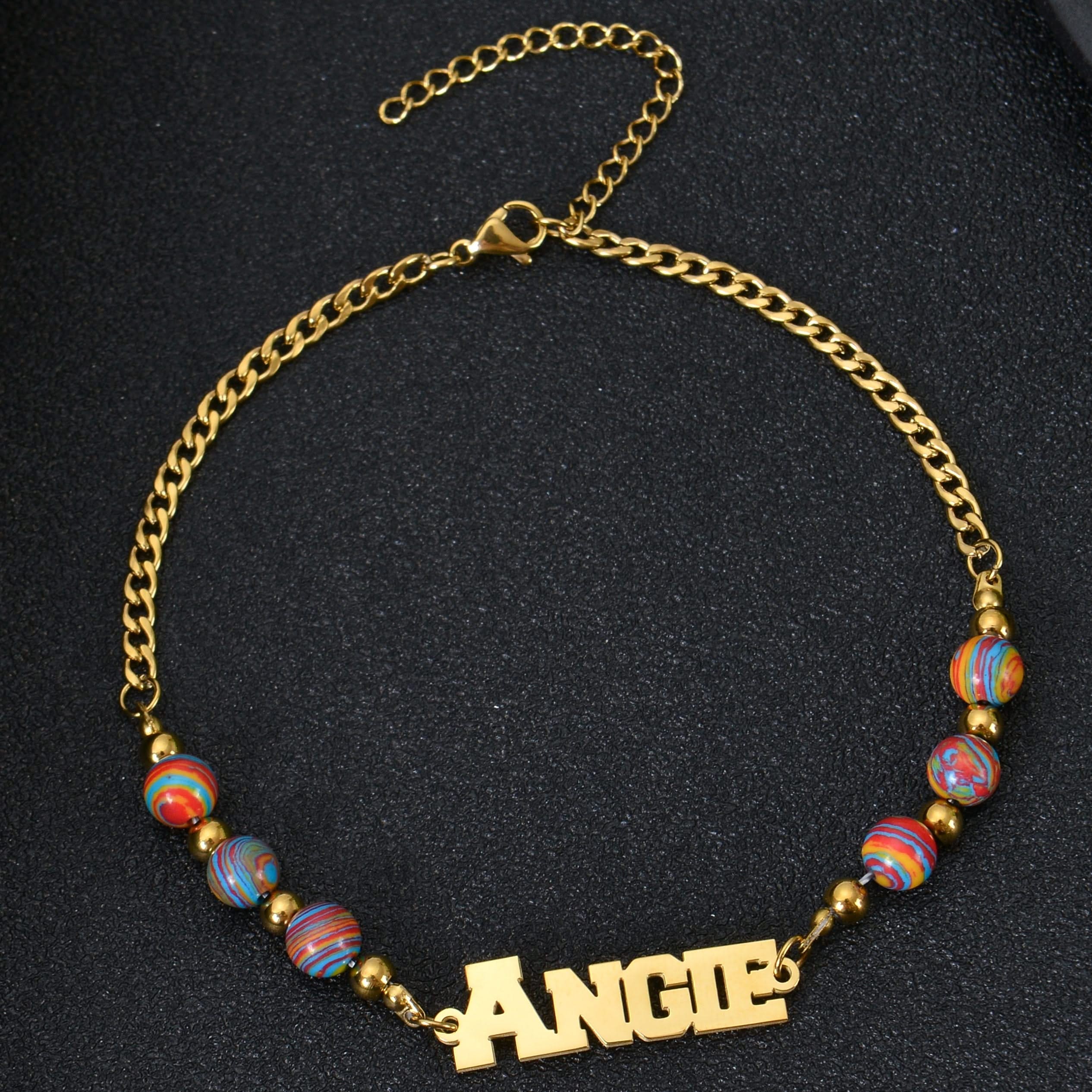 Personalized Name Bead Bracelet - Image 4