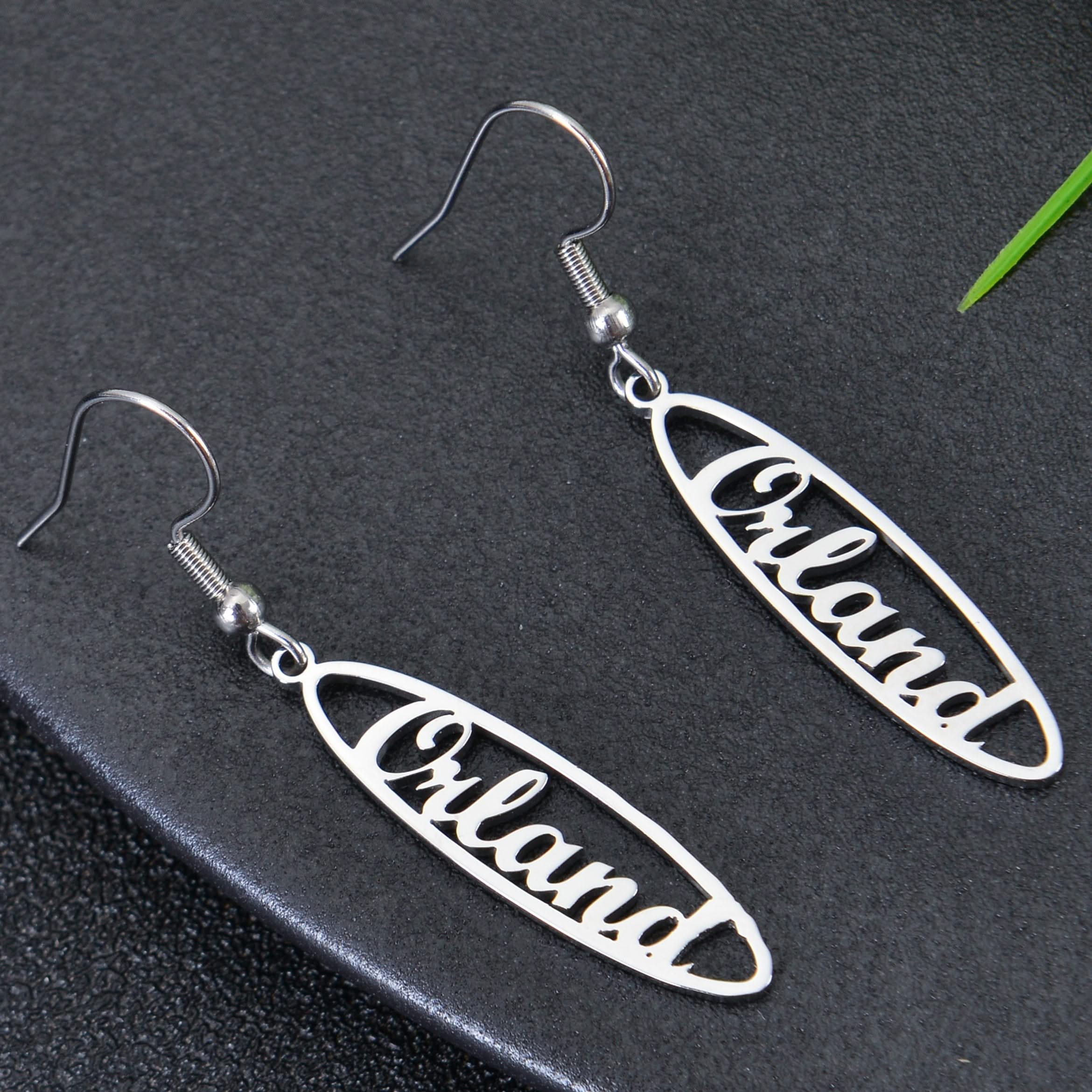 Personalized Name Drop Earrings - Image 4