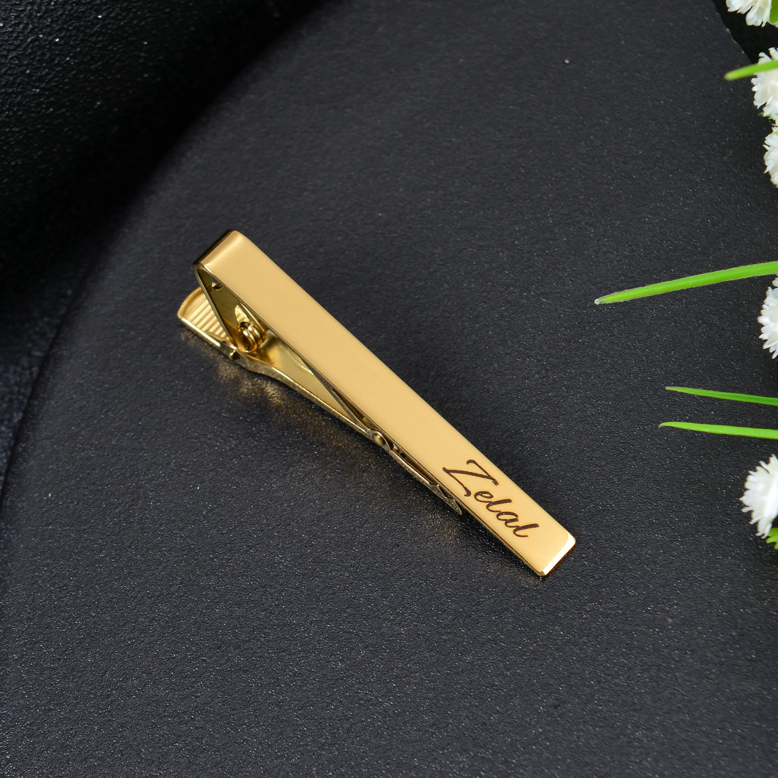 Personalized Name Engraved Tie Clip - Image 3