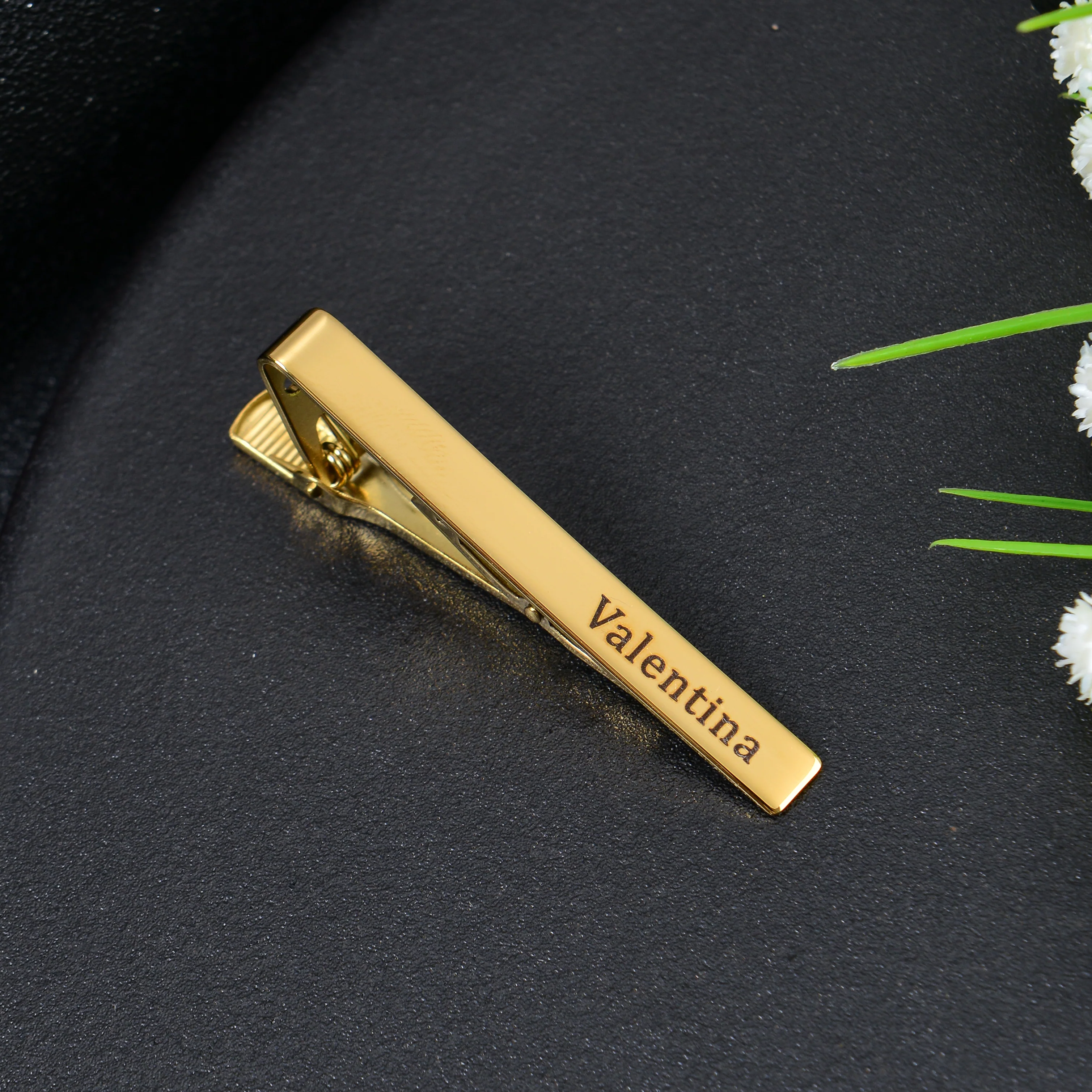 Personalized Name Engraved Tie Clip - Image 4