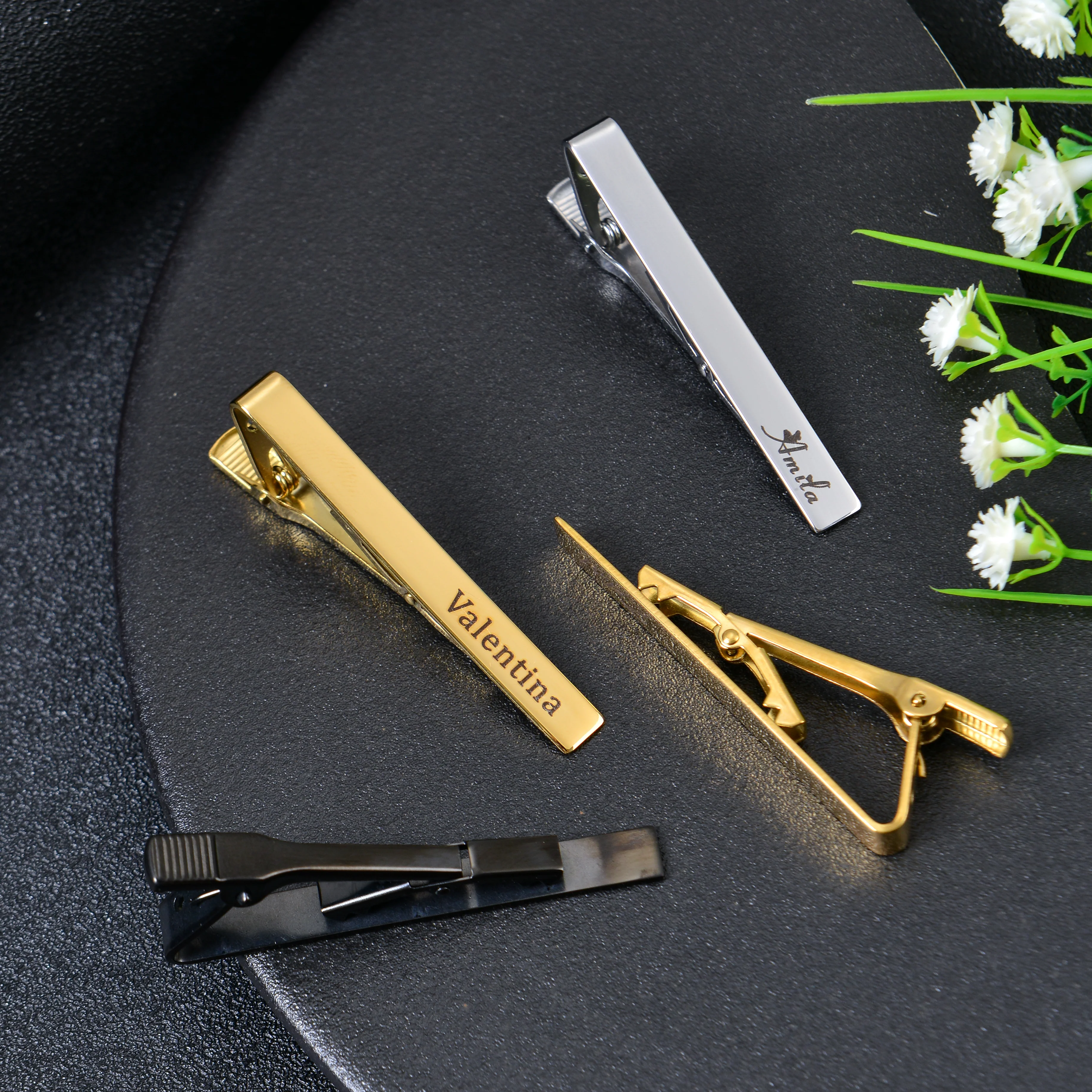 Personalized Name Engraved Tie Clip - Image 7