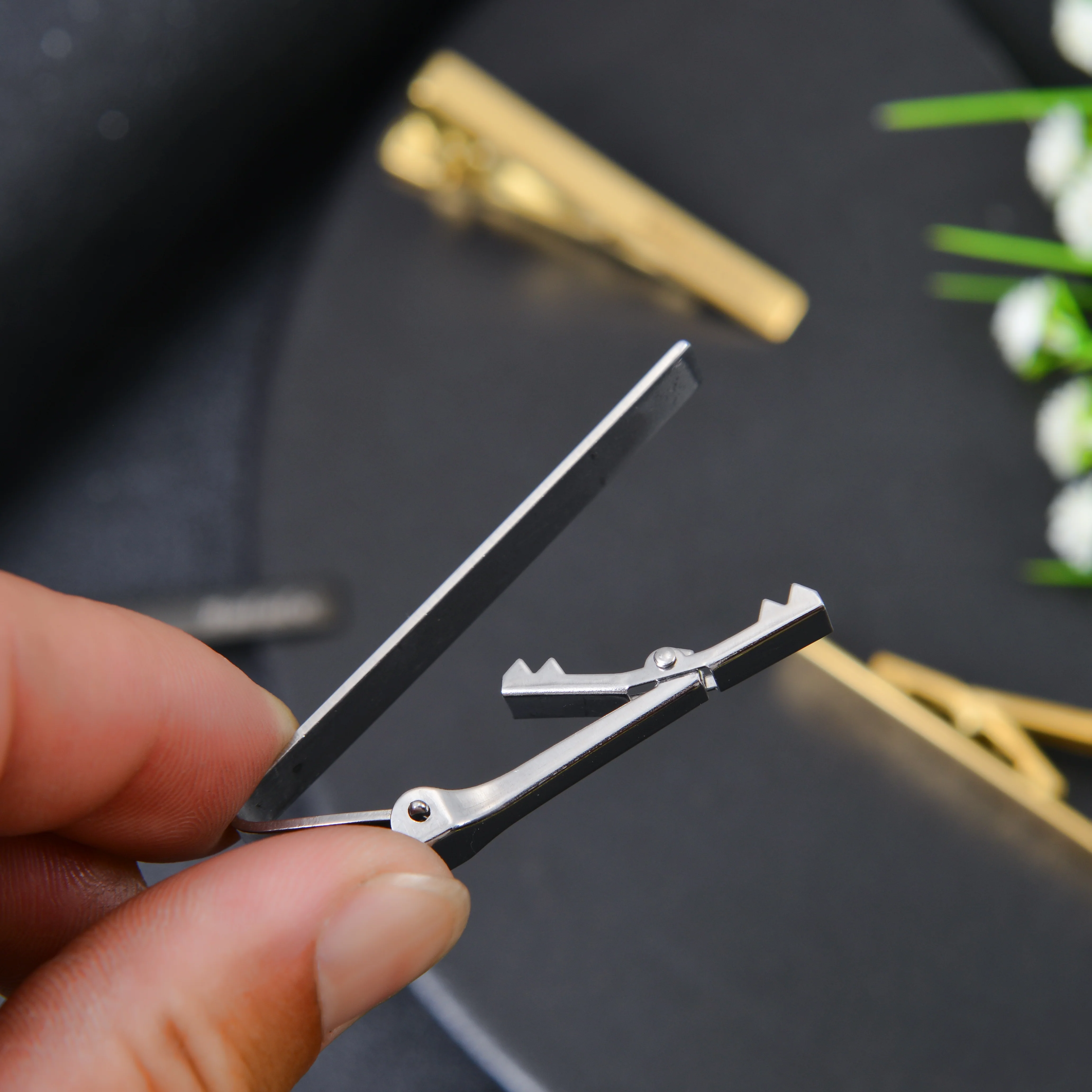 Personalized Name Engraved Tie Clip - Image 8