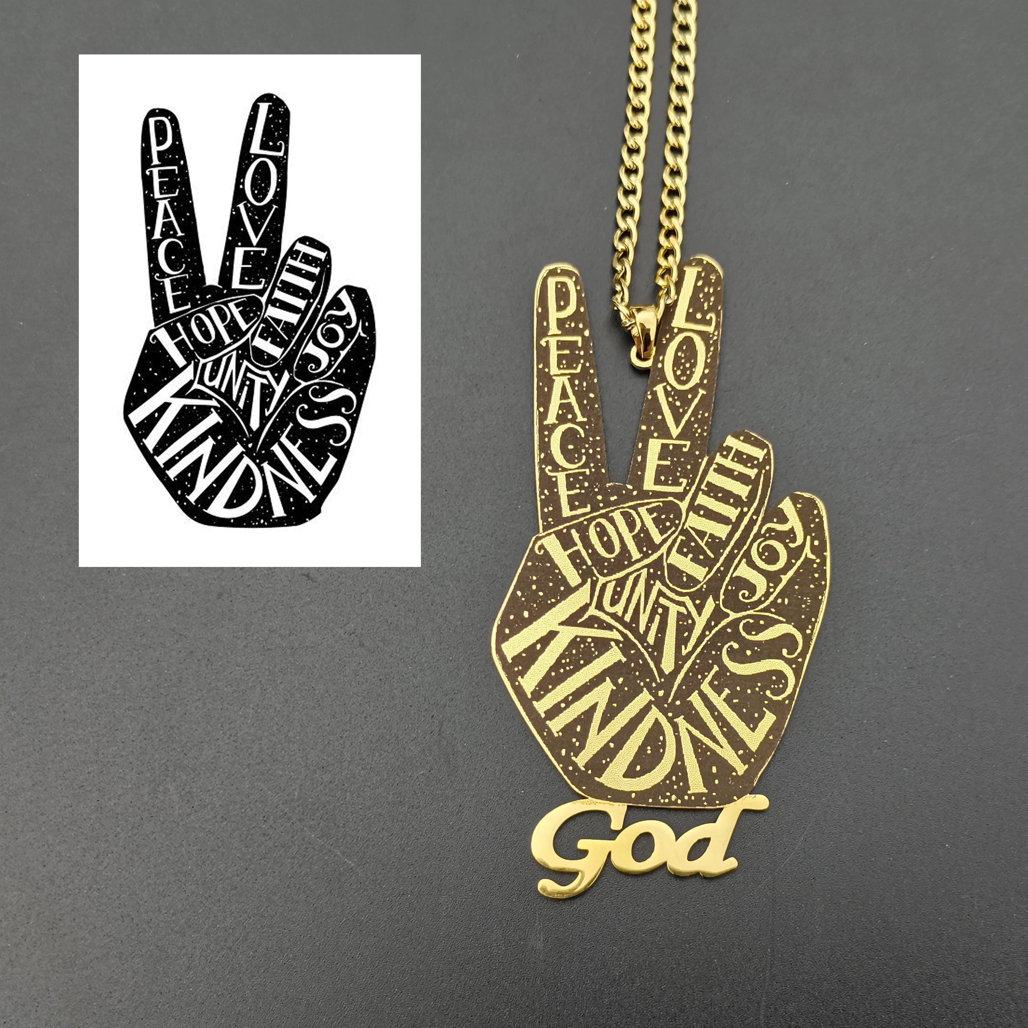 Custom Photo Engraved Pendant Necklace - Image 38